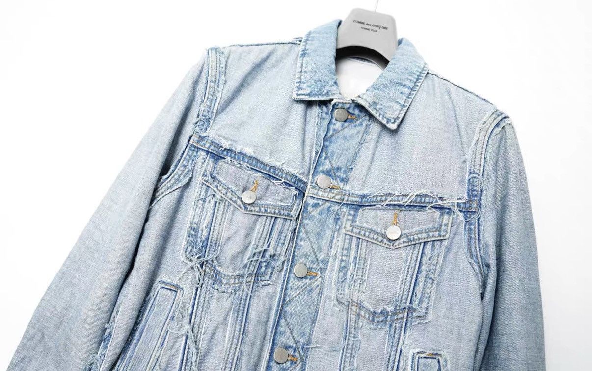 Maison Margiela Maison Margiela × HM Distressed Denim Jacket Size US S / EU 44-46 / 1 - 3 Thumbnail