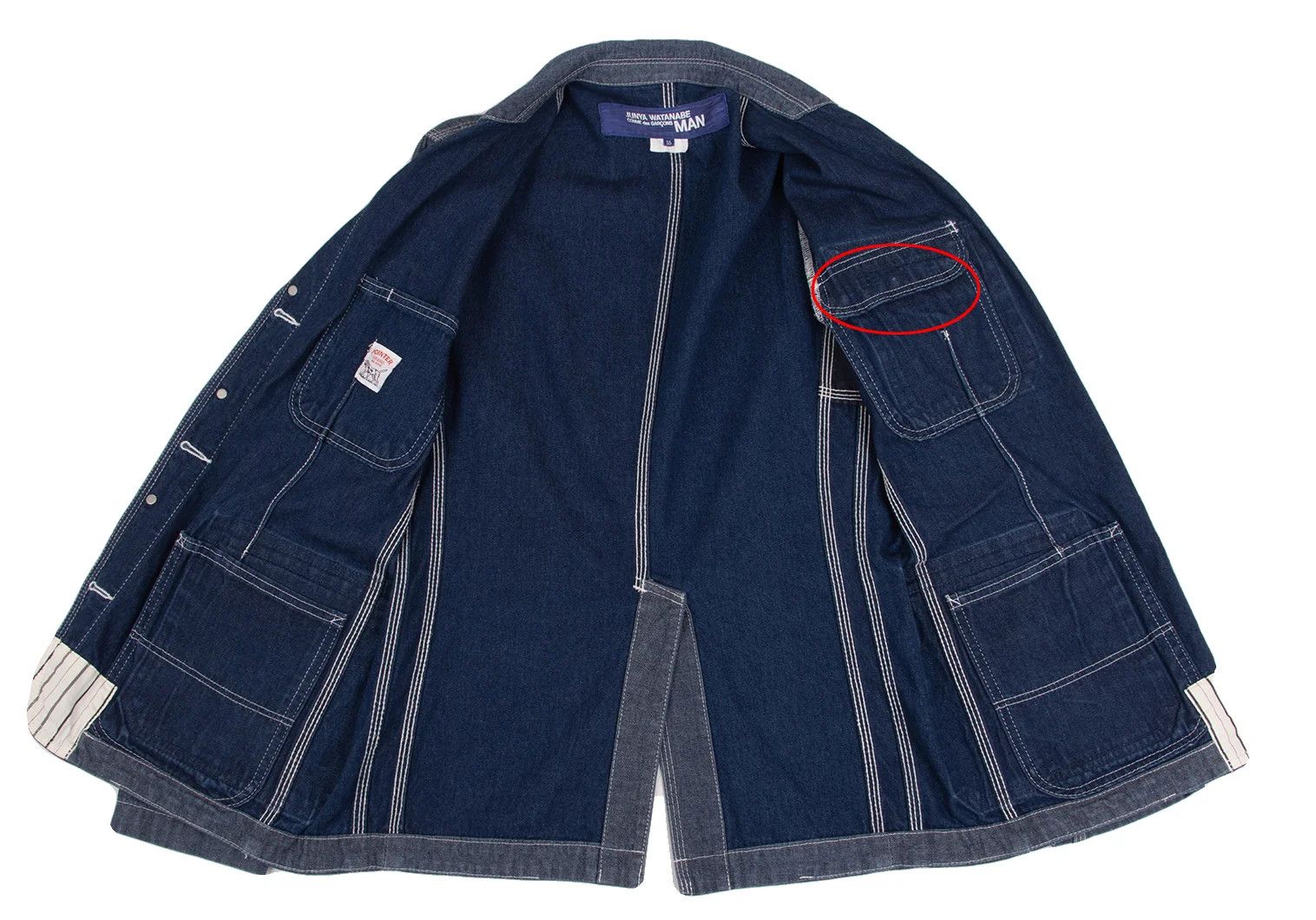 Junya Watanabe Reversible Patch Denim Jacket Indigo Blue SS Size US S / EU 44-46 / 1 - 13 Thumbnail
