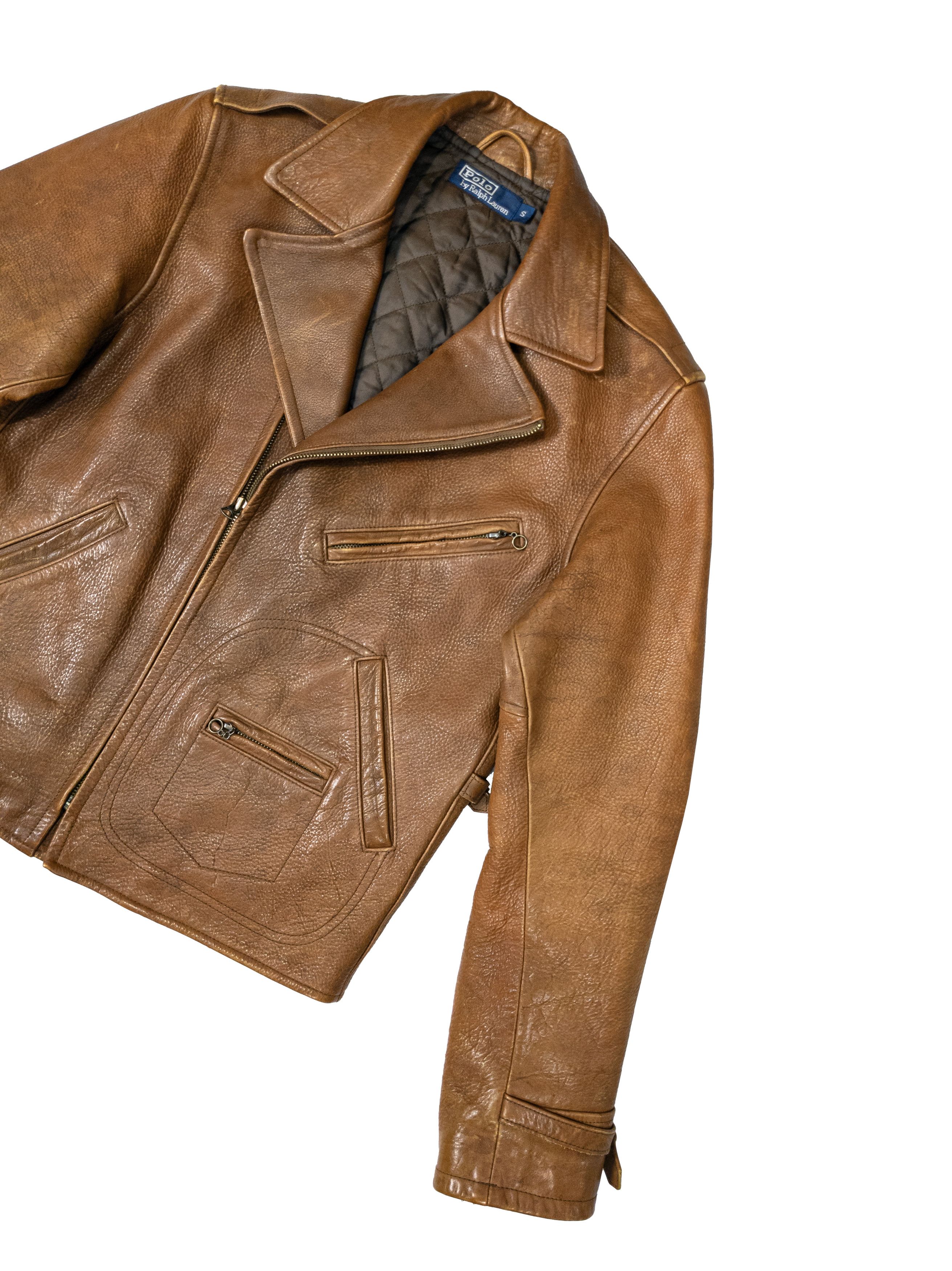 ジャケット・アウター Polo Ralph Lauren 90s Leather Jacket Vintage 90s Polo Ralph Lauren Genuine Soft Leather Driving