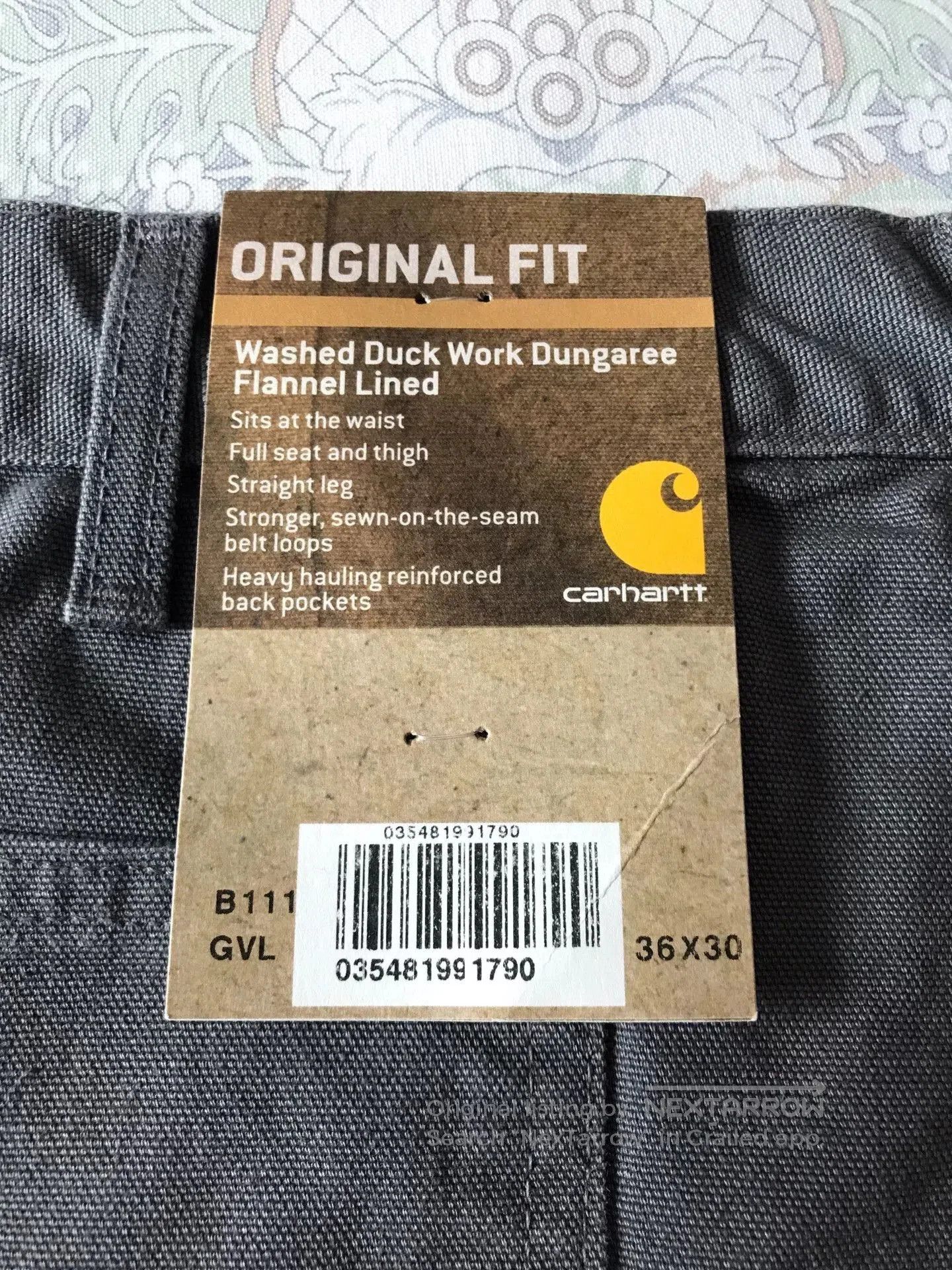 Carhartt Carhartt B111 Washed Canvas Work Pants. Size US 36 / EU 52 - 8 Thumbnail