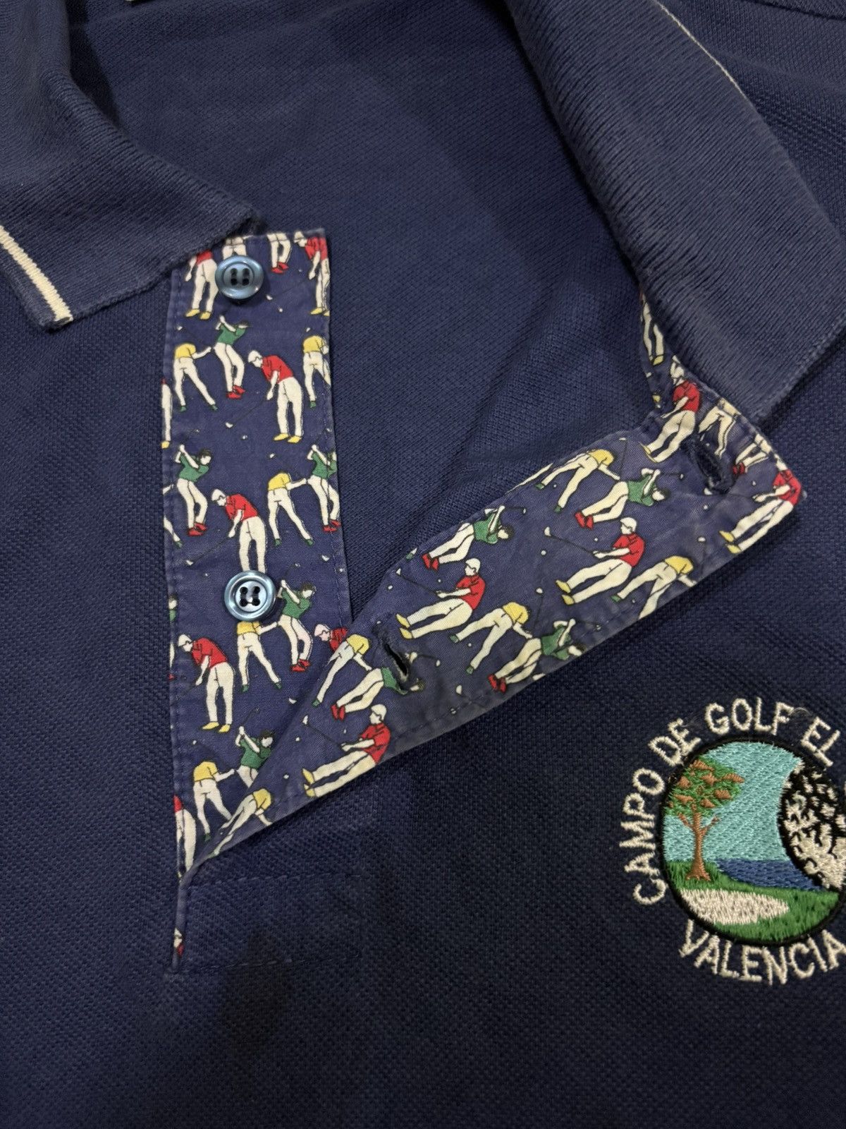 Burberry Burberrys Vintage Golf Polo Shirt Navy Valencia 90s Size US M / EU 48-50 / 2 - 12 Thumbnail