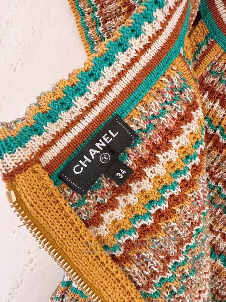 Chanel Chanel Cuba Series Colourful off-the-shoulder knitted shor Size XXS / US 00 / IT 34 - 7 Thumbnail