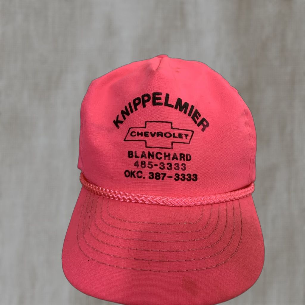 Pinko VINTAGE baseball cap Chevrolet adjustable pink 80s Men Baseball Cap Adjustable Pink 80s Mens Size ONE SIZE - 1 Thumbnail
