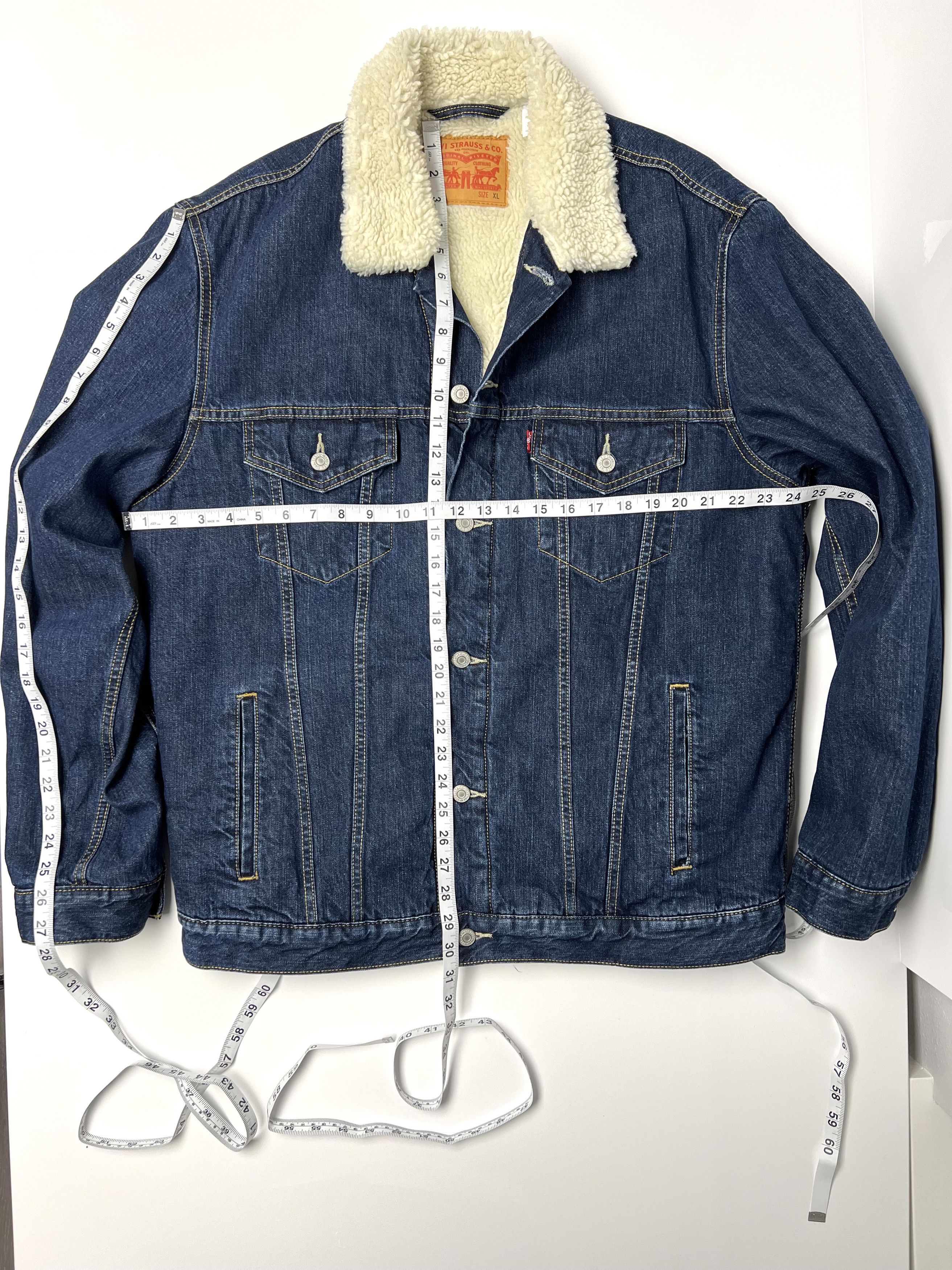 Levi's LEVI'S SHERPA LINED DENIM TRUCKER JACKET SIZE XL Size US XL / EU 56 / 4 - 23 Thumbnail