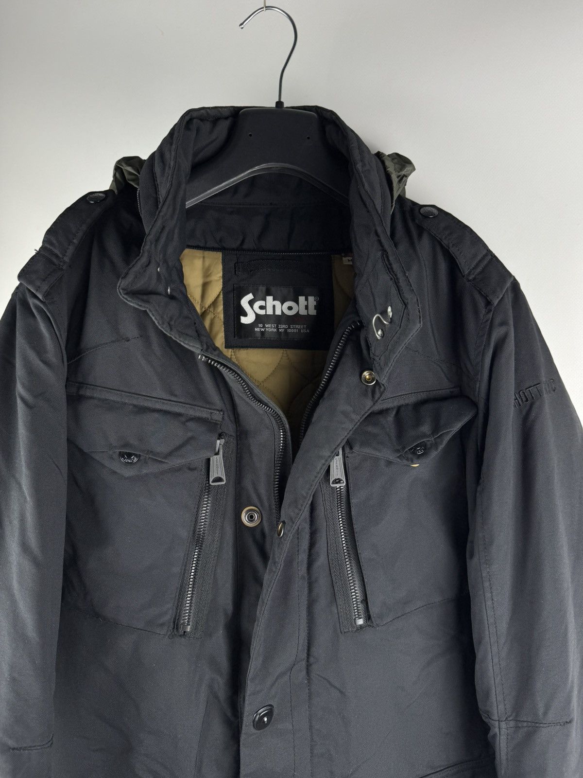 Schott Schott NYC 🇺🇸 Field Multipocket Army Jacket Black Size US M / EU 48-50 / 2 - 3 Thumbnail