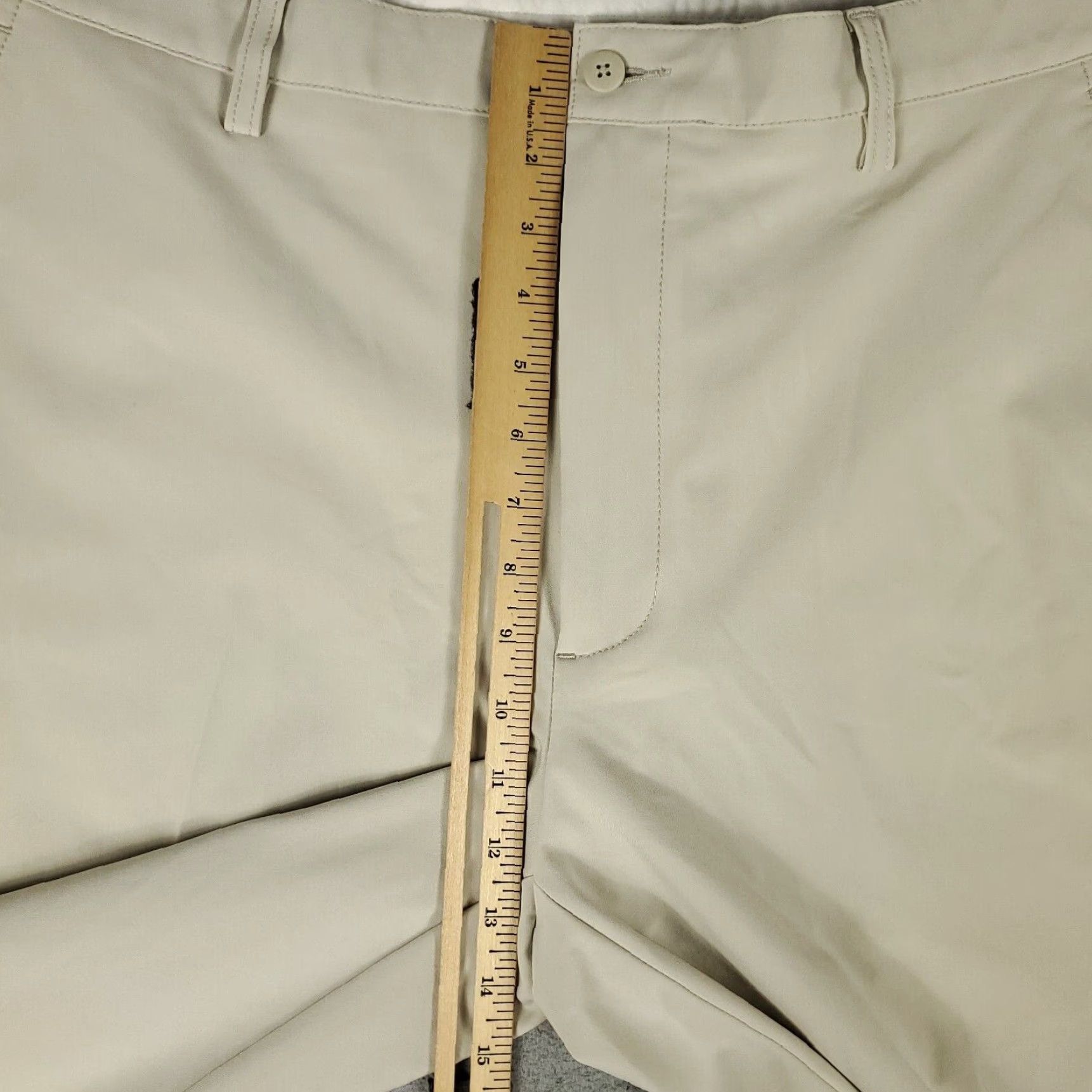 Footjoy FootJoy Chino Pants Mens 38x32 Beige Flat Front Stretch Golf Trousers Size US 38 / EU 54 - 7 Thumbnail