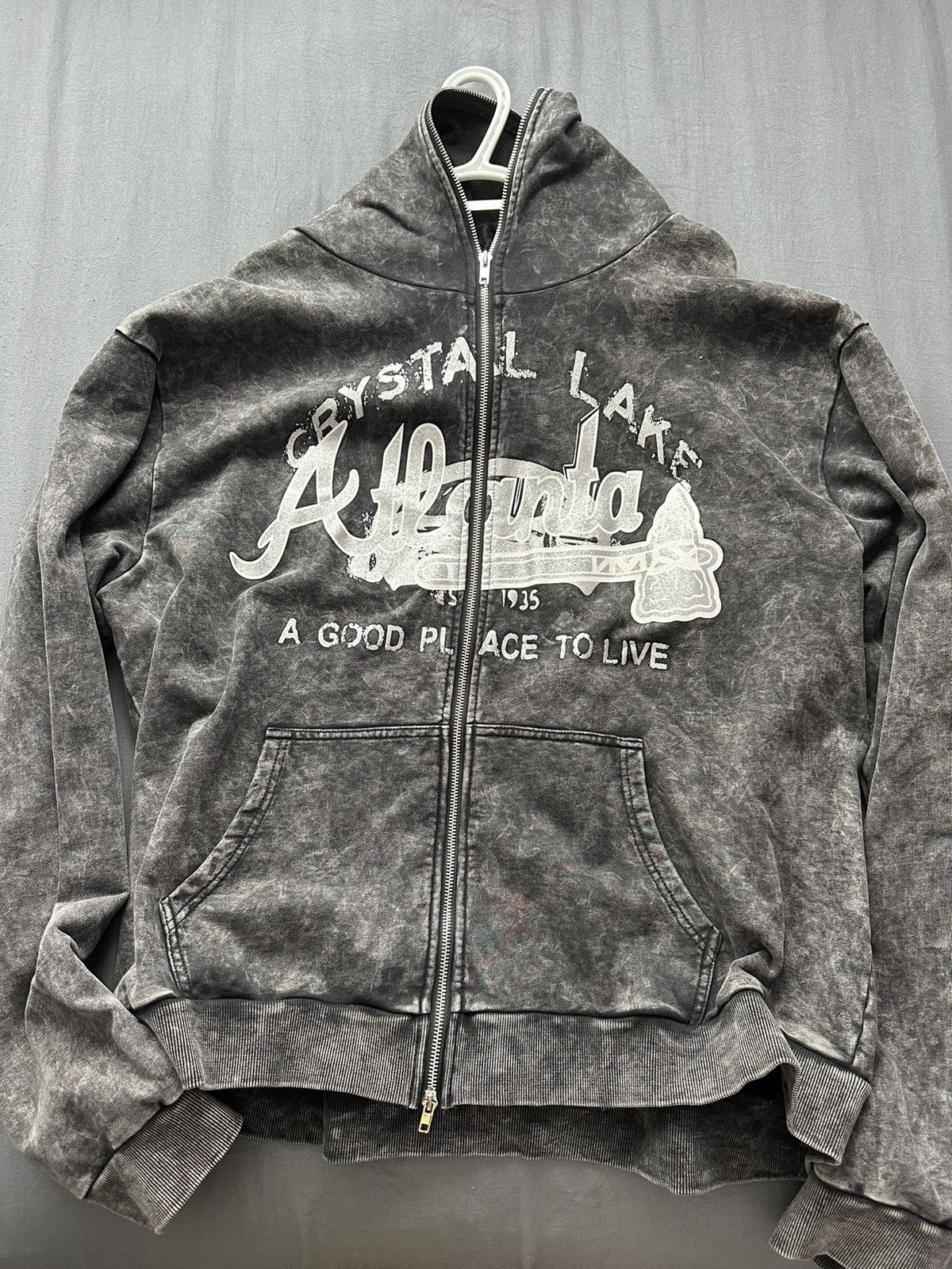 Other Crystal Lake Atlanta Full Zip Hoodie Chrome Size US XL / EU 56 / 4 - 1 Thumbnail