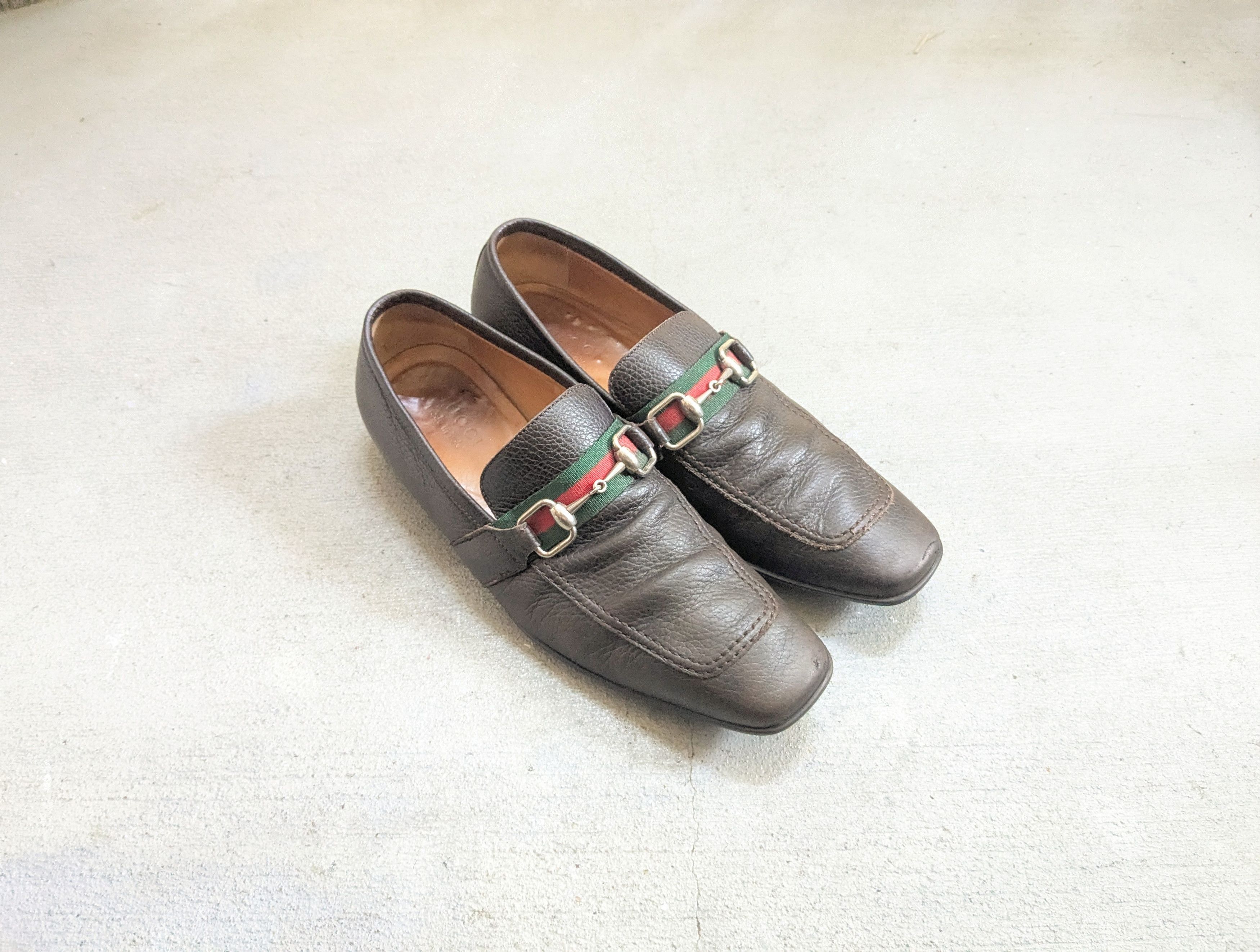 Gucci Gucci Horsebit Loafers Brown 8.5 D Leather Italy Slip On Size US 8.5 / EU 41-42 - 1 Thumbnail