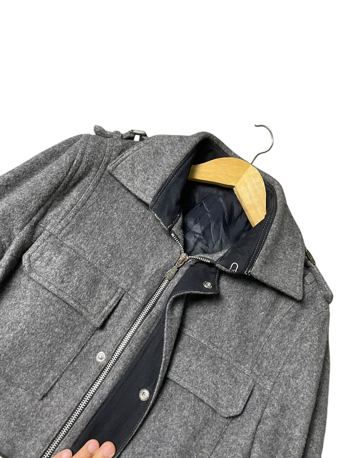 Tornado Mart Tornado Mart Brand Wool Belted Jacket (94) Size US L / EU 52-54 / 3 - 5 Thumbnail