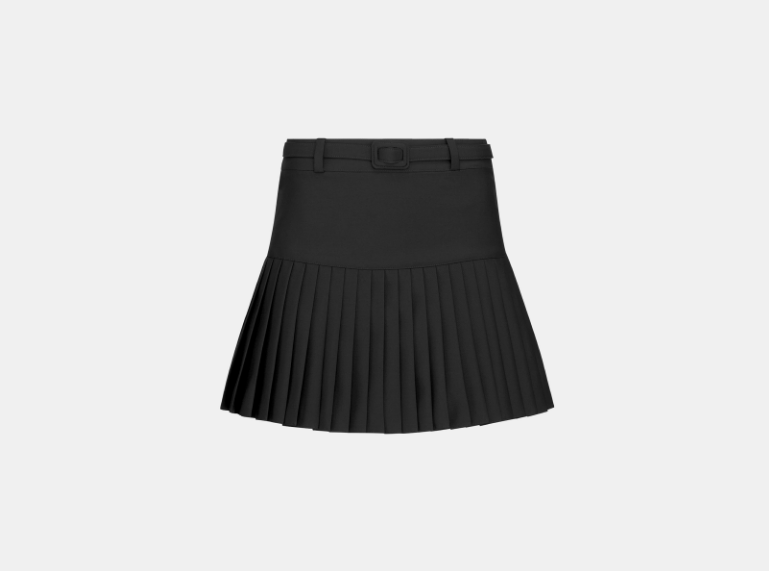 Dior o1w1db11225 421J03 Mini Skirt in Black Size 26" / US 2 / IT 38 - 1 Thumbnail