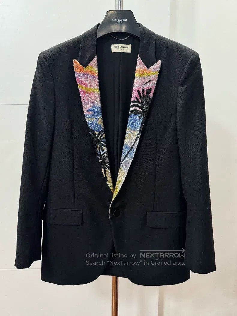 Saint Laurent Paris Saint Laurent Paris Coconut Shell Suits Jacket Size US S / EU 44-46 / 1 - 1 Thumbnail