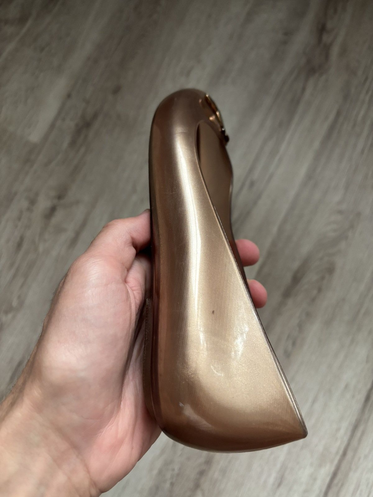 Vivienne Westwood Melissa x Vivienne Westwood Rose Gold Flats Heels US 7 EU 38 Size US 7 / IT 37 - 16 Thumbnail