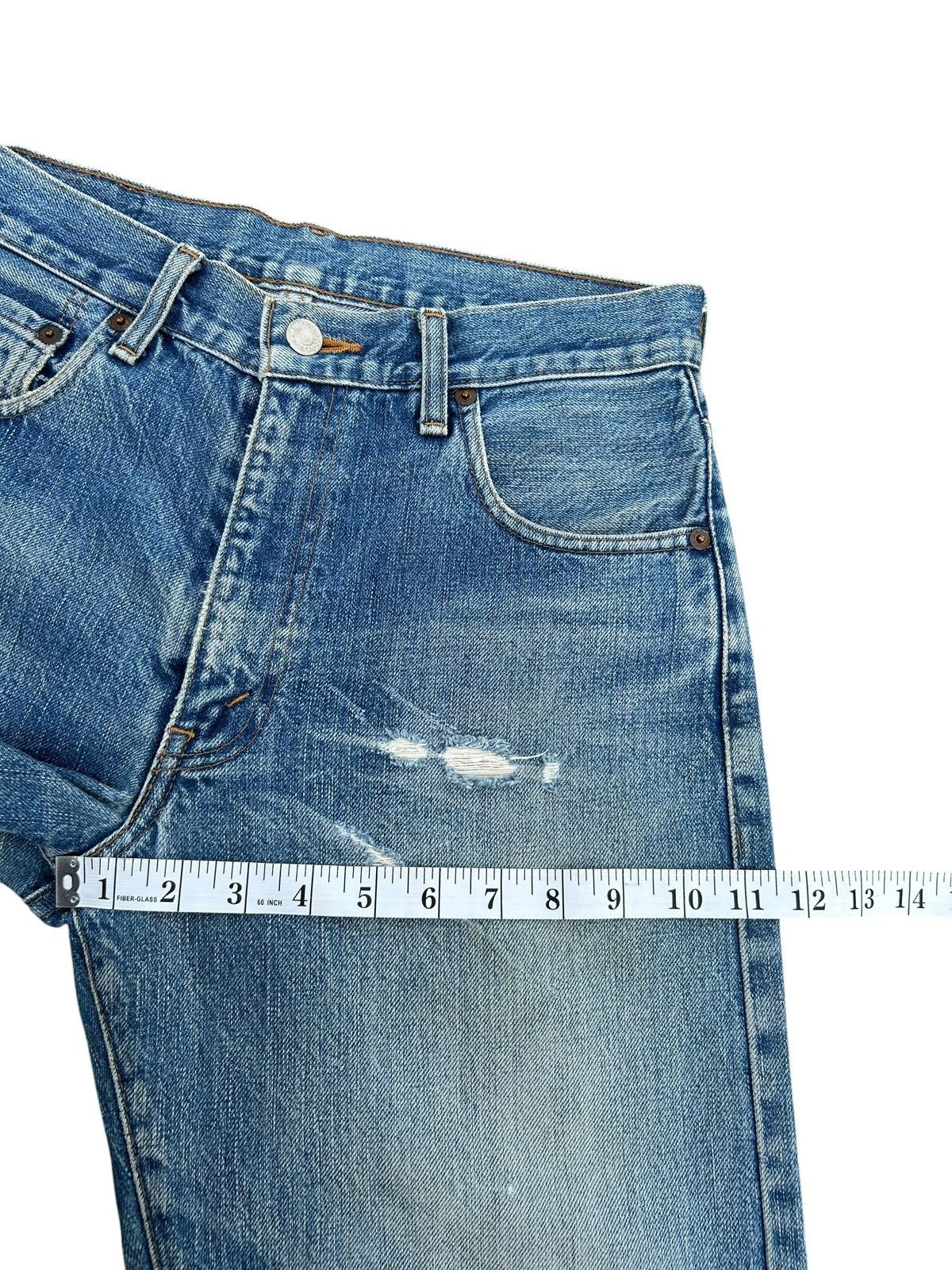Kapital Vintage Levis Big E Selvedge Thrashed Denim Jeans Size US 29 - 15 Thumbnail
