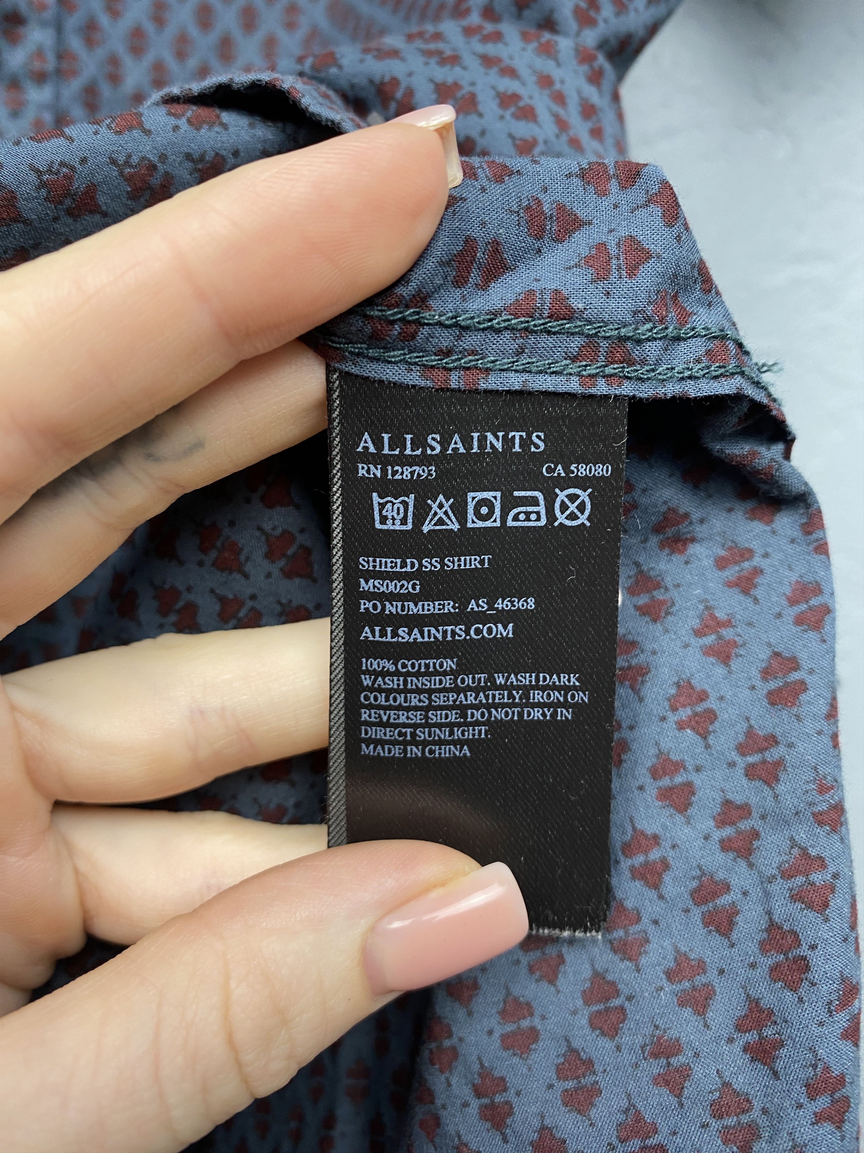Allsaints Allsaints Mens Shield Hawaiian Shirt Size US M / EU 48-50 / 2 - 4 Thumbnail