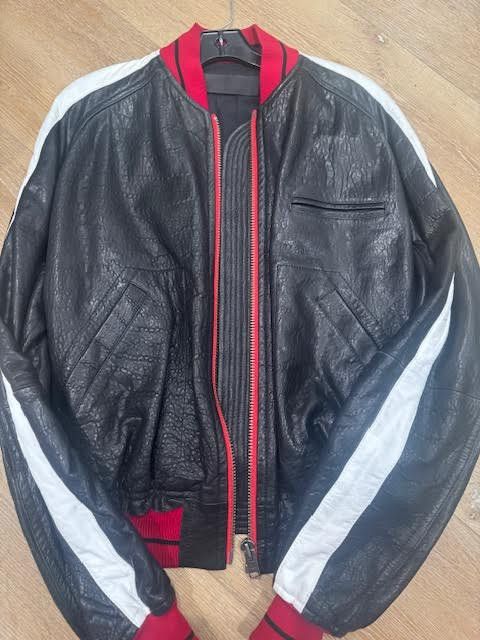 Haider Ackermann Haider Ackermann leather bomber w contrasting color band Size US S / EU 44-46 / 1 - 5 Thumbnail
