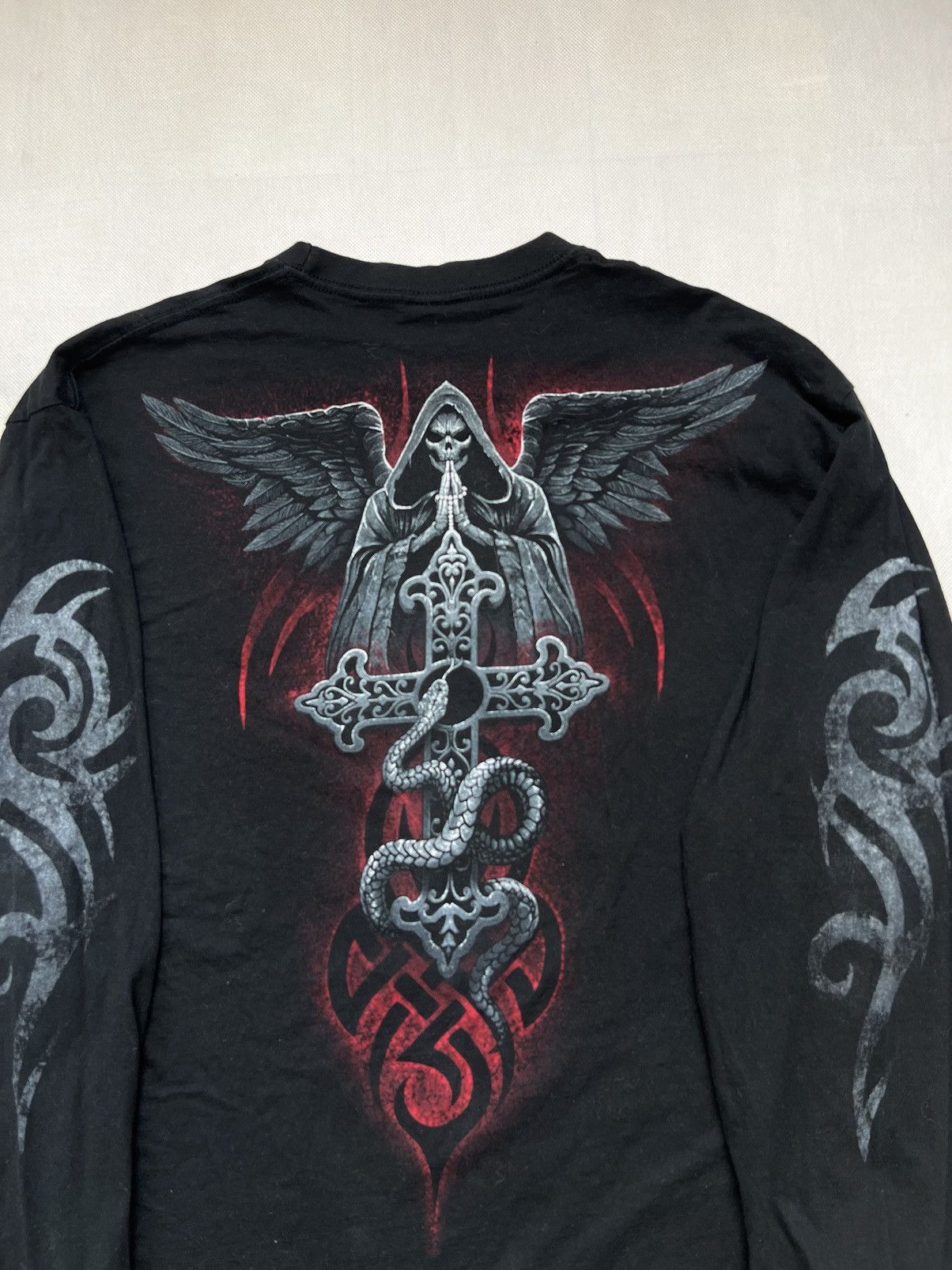 Vintage Longsleeve The Dead skull print vintage 90’s 00’s Size US L / EU 52-54 / 3 - 3 Thumbnail