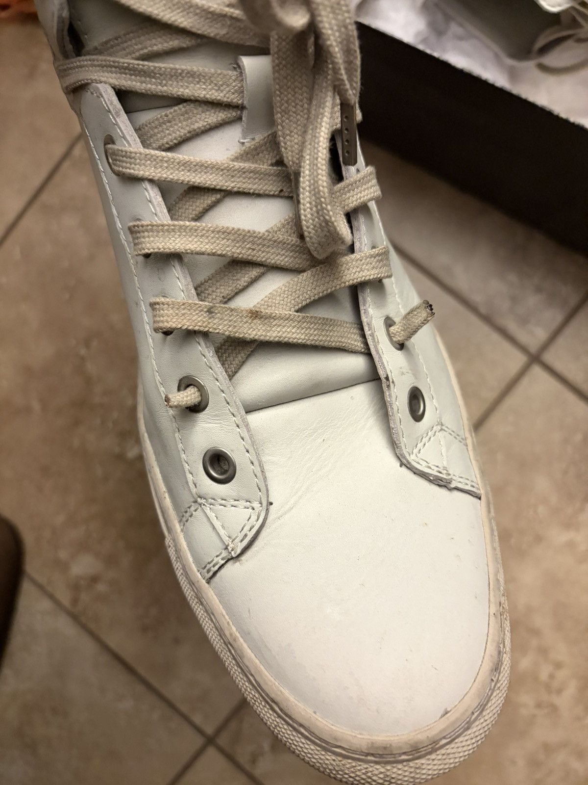Allsaints ALLSAINTS HIGH TOP LEATHER SNEAKER Size US 9.5 / EU 42-43 - 9 Thumbnail