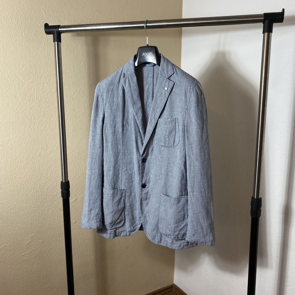 L.B.M. 1911 Linen & Nylon Blazef L.B.M 1911 blau mens Size 48R - 1 Thumbnail