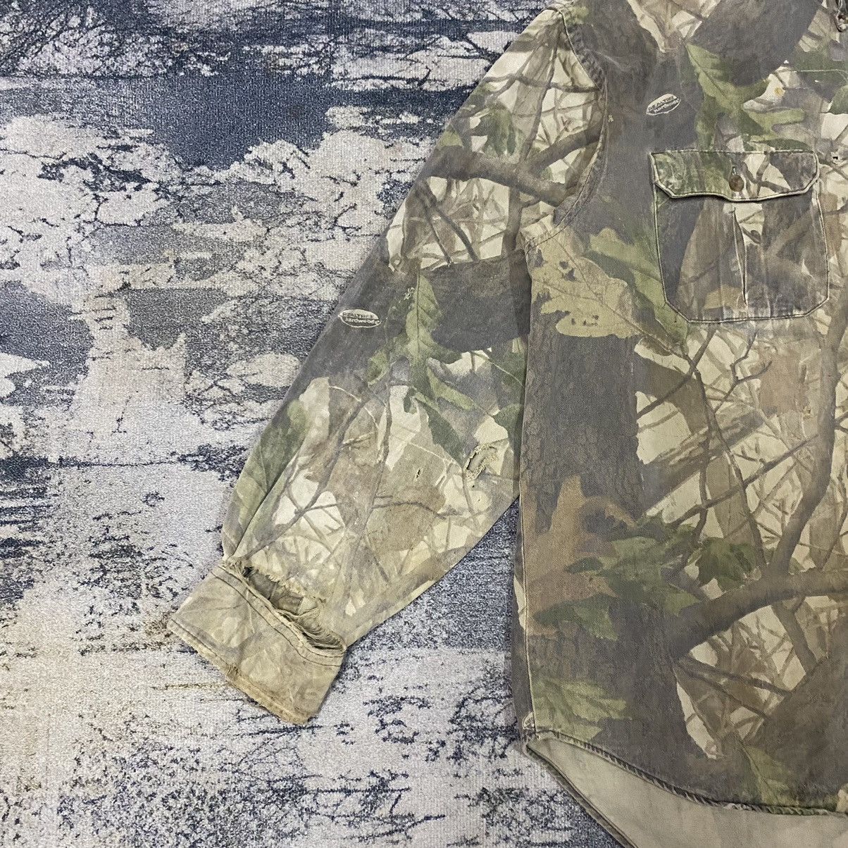 Japanese Brand × Realtree × Vintage Vintage RealTree Duxbax Double Pocket Button Up Size US L / EU 52-54 / 3 - 3 Thumbnail