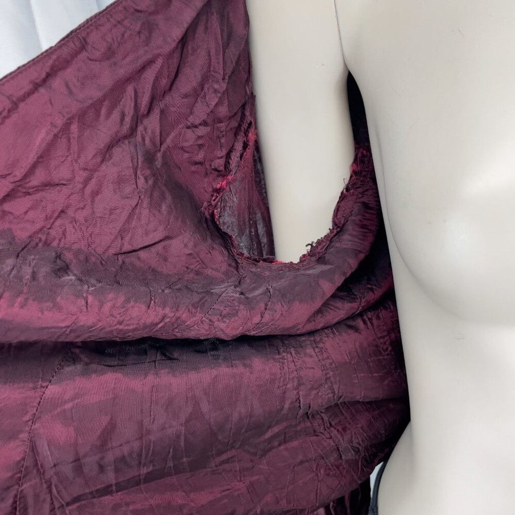 Marie Saint Pierre MARIE SAINT-PIERRE Burgundy Bordeaux Red Top Blouse Size S / US 4 / IT 40 - 8 Thumbnail