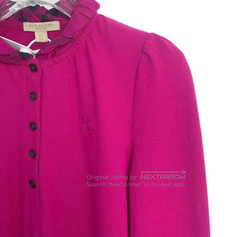 Burberry Burberry Pink Cotton XS Long Sleeve T-Shirt. Size XS / US 0-2 / IT 36-38 - 4 Thumbnail