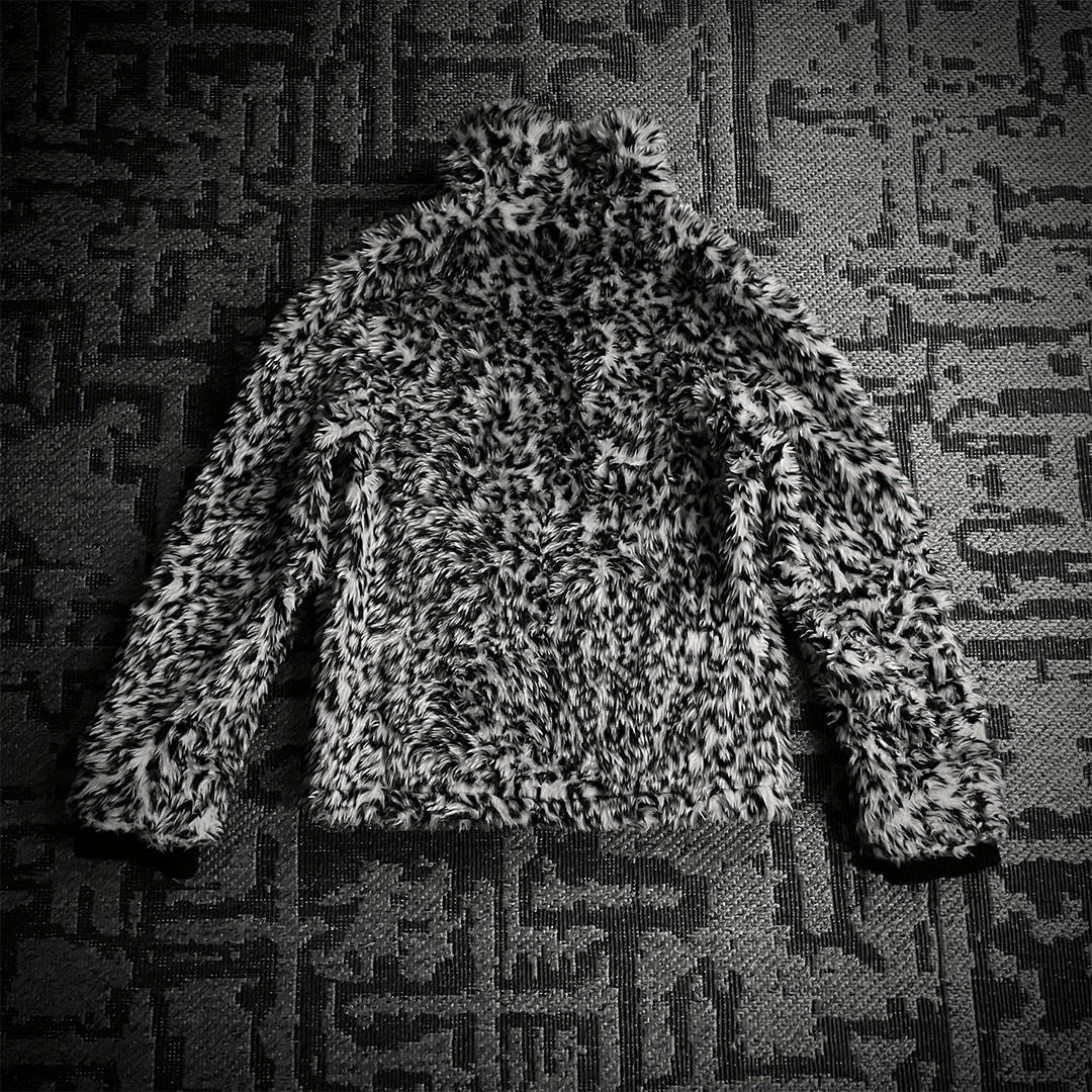 Japanese Brand Xfrm White Leopard Fur 2 Way Jacket Size L / US 10 / IT 46 - 4 Thumbnail