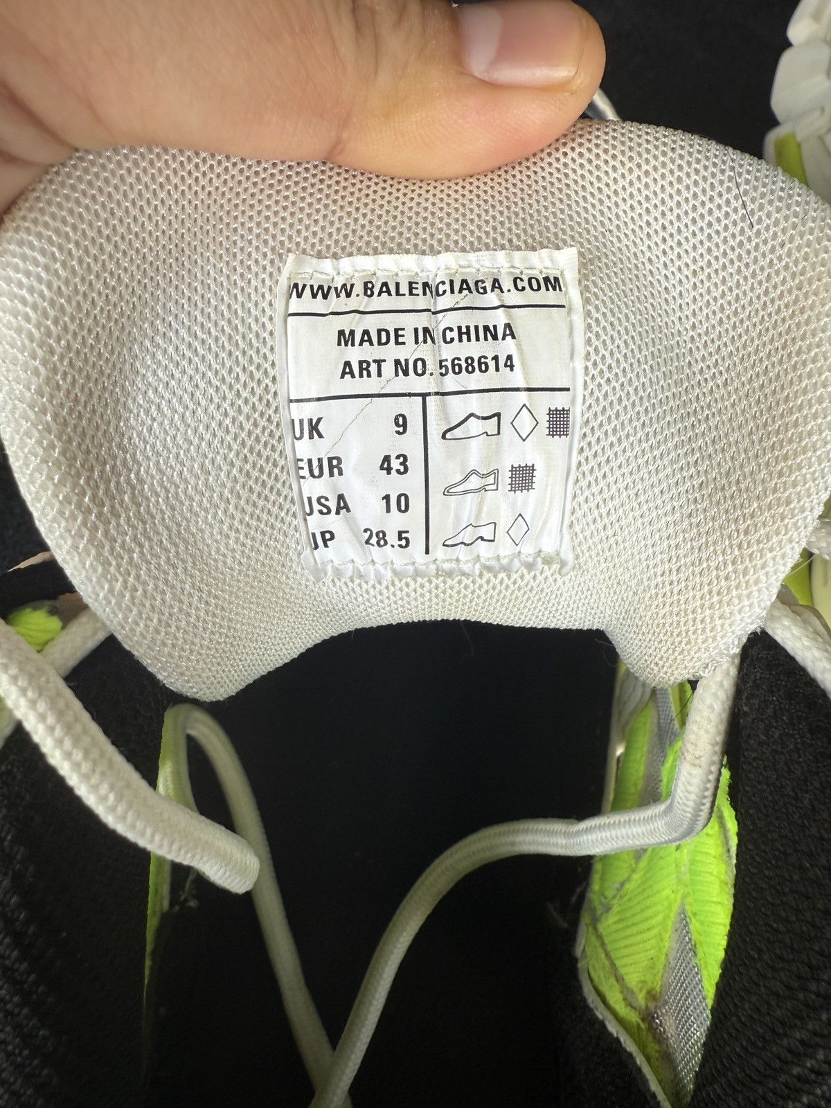 Balenciaga Balenciaga Track 2 White/Flou Yellow Men's 43 EU 10 US Size US 10 / EU 43 - 6 Thumbnail