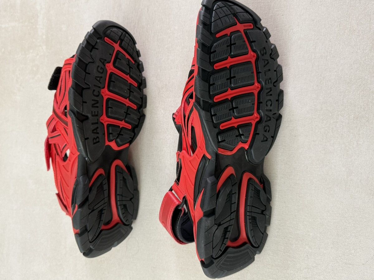 Balenciaga Balenciaga Track Sandals Red and Black Size US 13 / EU 46 - 3 Thumbnail