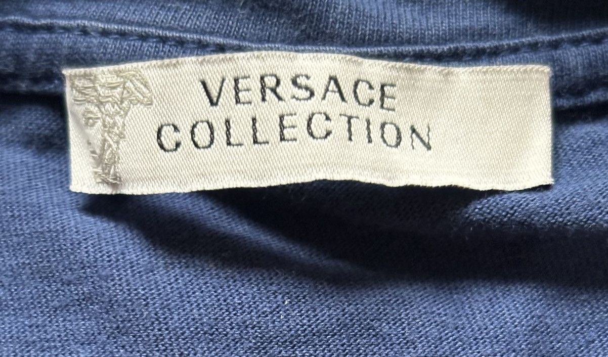 Designer × Versace Gianni Versace T-shirt DEEP BLUE Gold Logo XL Party T-shirt Size US L / EU 52-54 / 3 - 5 Thumbnail
