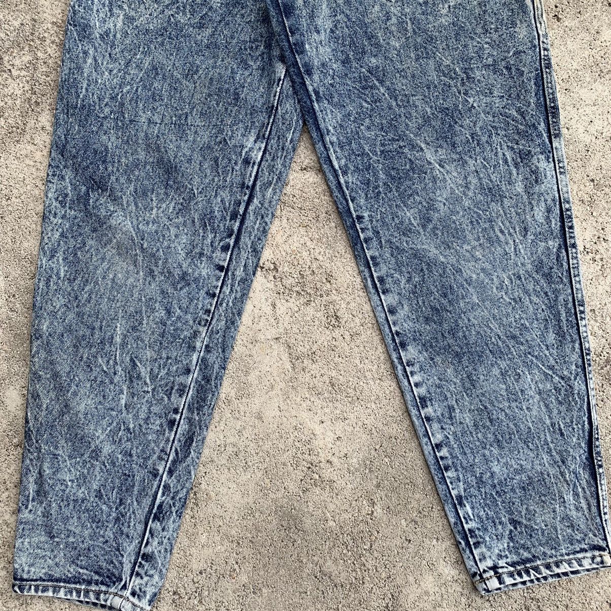 Wrangler Vintage 90s Wrangler Acid Wash Tapered Dirty Wash Denim W30 Size US 30 / EU 46 - 4 Thumbnail