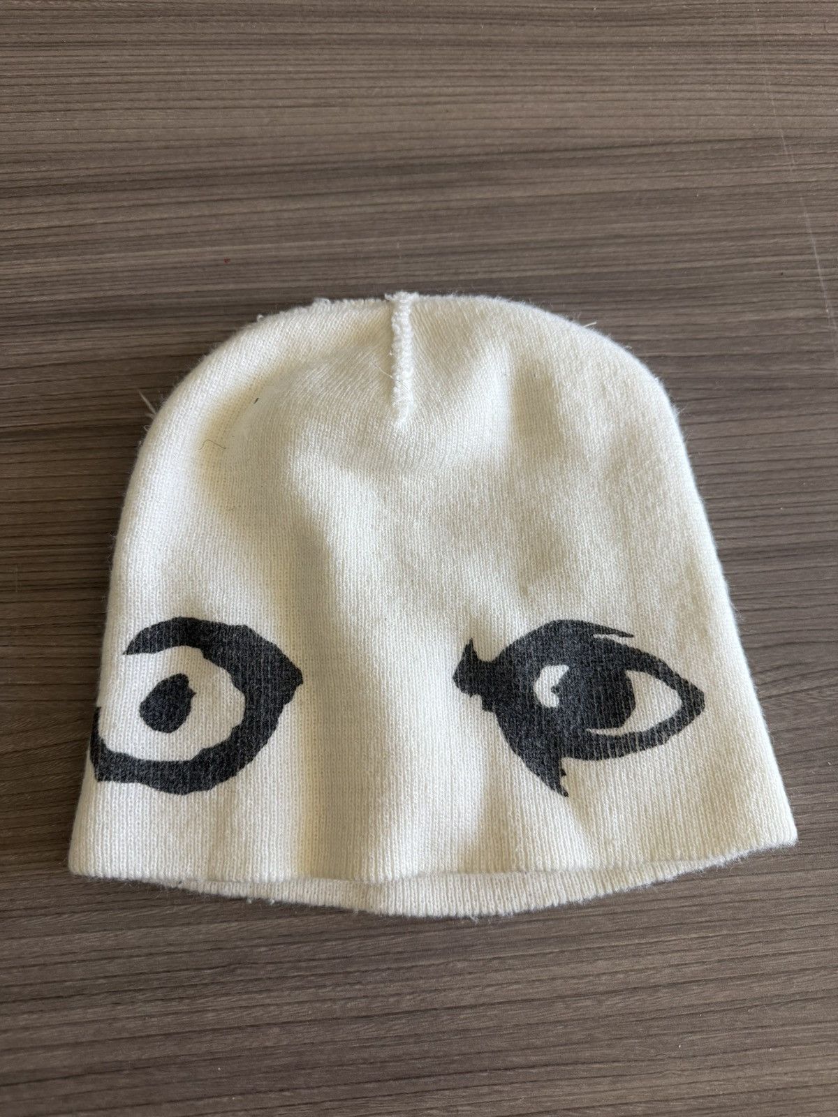 Actual Hate Actual Hate White Eye Skully/Beanie Size ONE SIZE - 1 Thumbnail