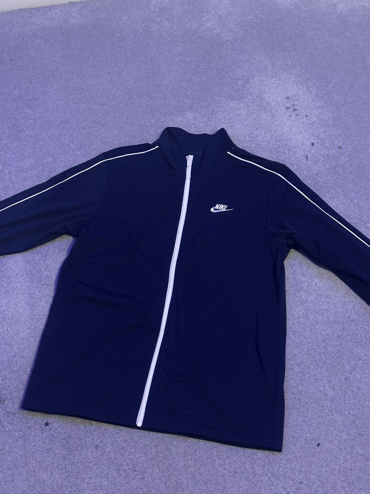 Nike Vintage Navy Blue Nike Tracksuit Jacket Size US S / EU 44-46 / 1 - 5 Thumbnail