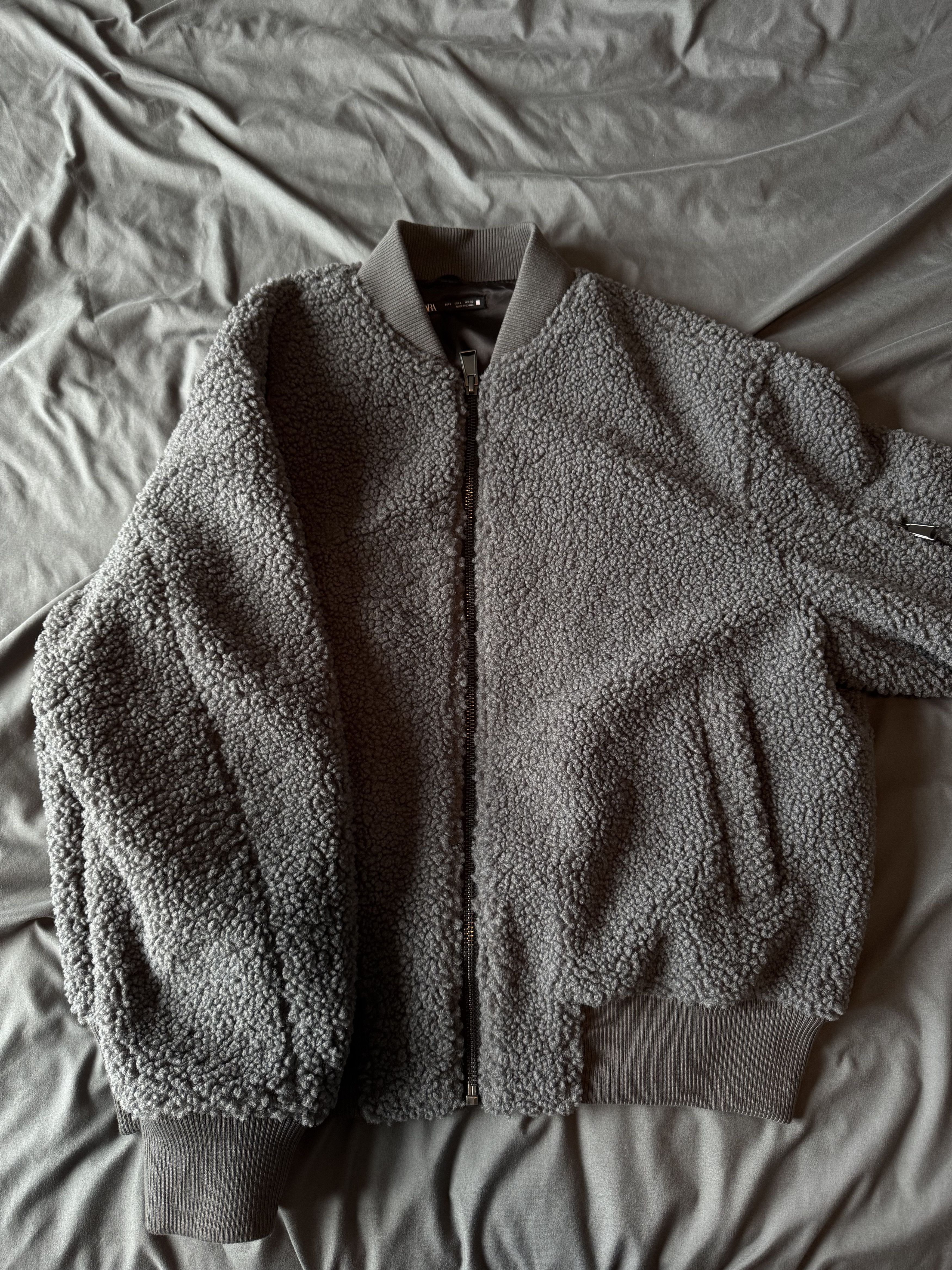 Zara Zara Fleece Bomber Jacket Size US L / EU 52-54 / 3 - 1 Thumbnail