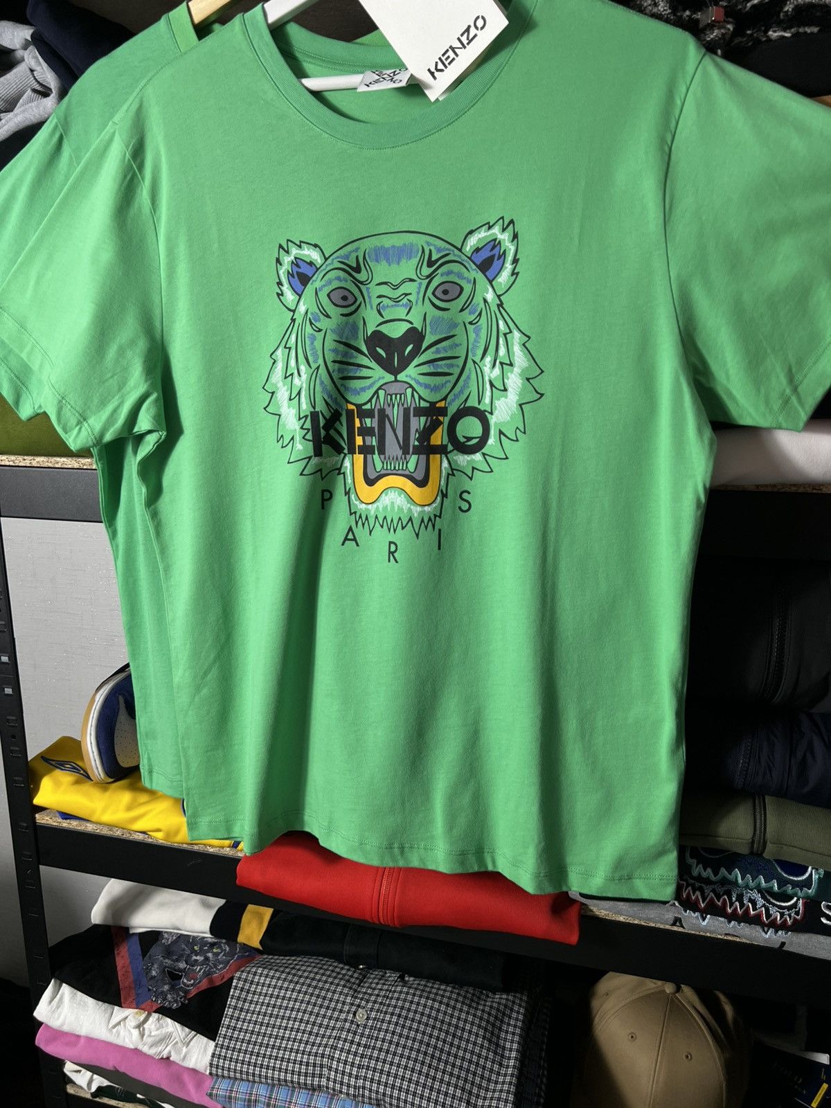 Kenzo 💚 NWT Kenzo Paris Tiger Classic T-Shirt Green Size XL Size US XL / EU 56 / 4 - 3 Thumbnail