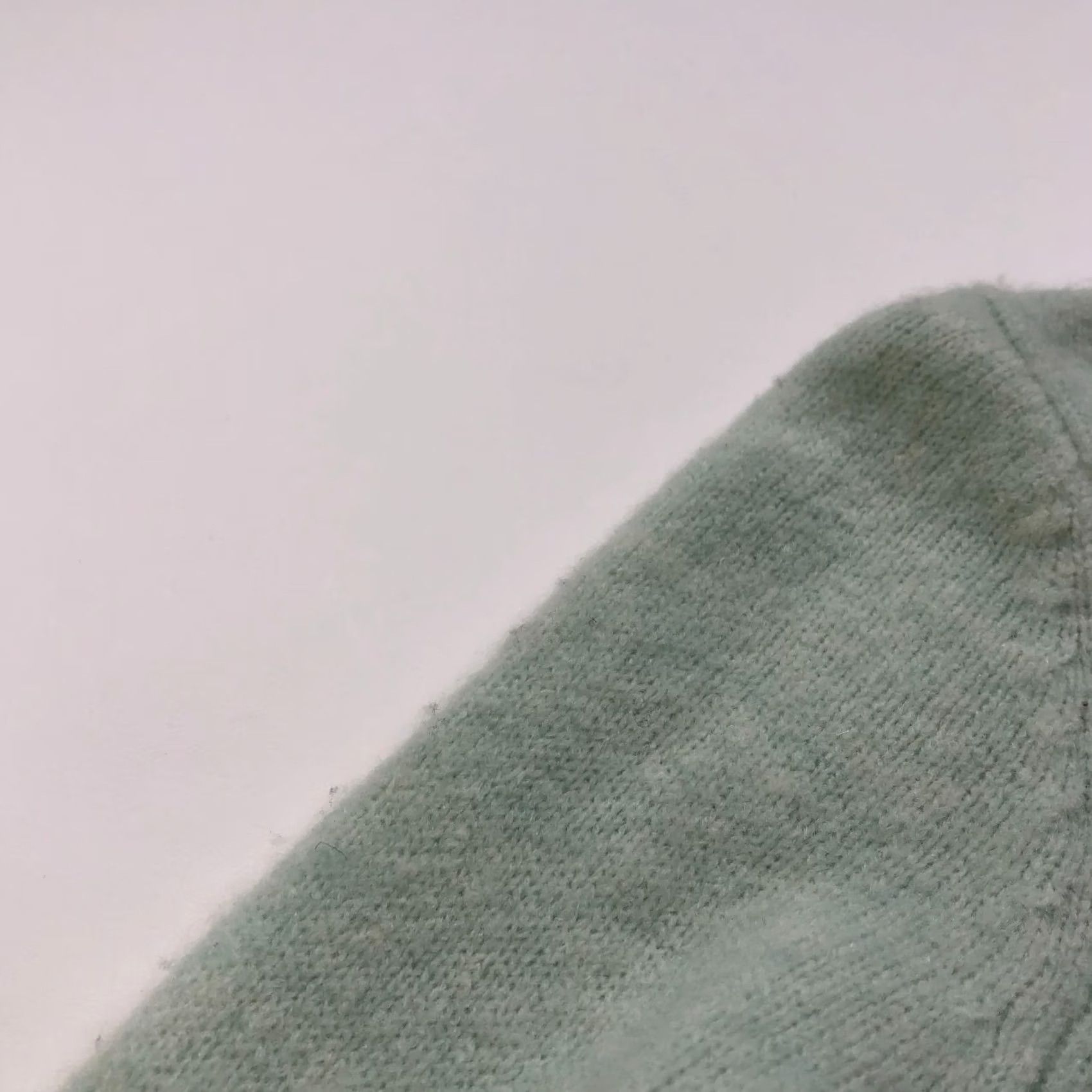 Vintage INTERMIX Wool Cashmere OS Petite Scoop Crop Pullover Sweater Green - Pullover - Cardigan? Size S / US 4 / IT 40 - 3 Thumbnail