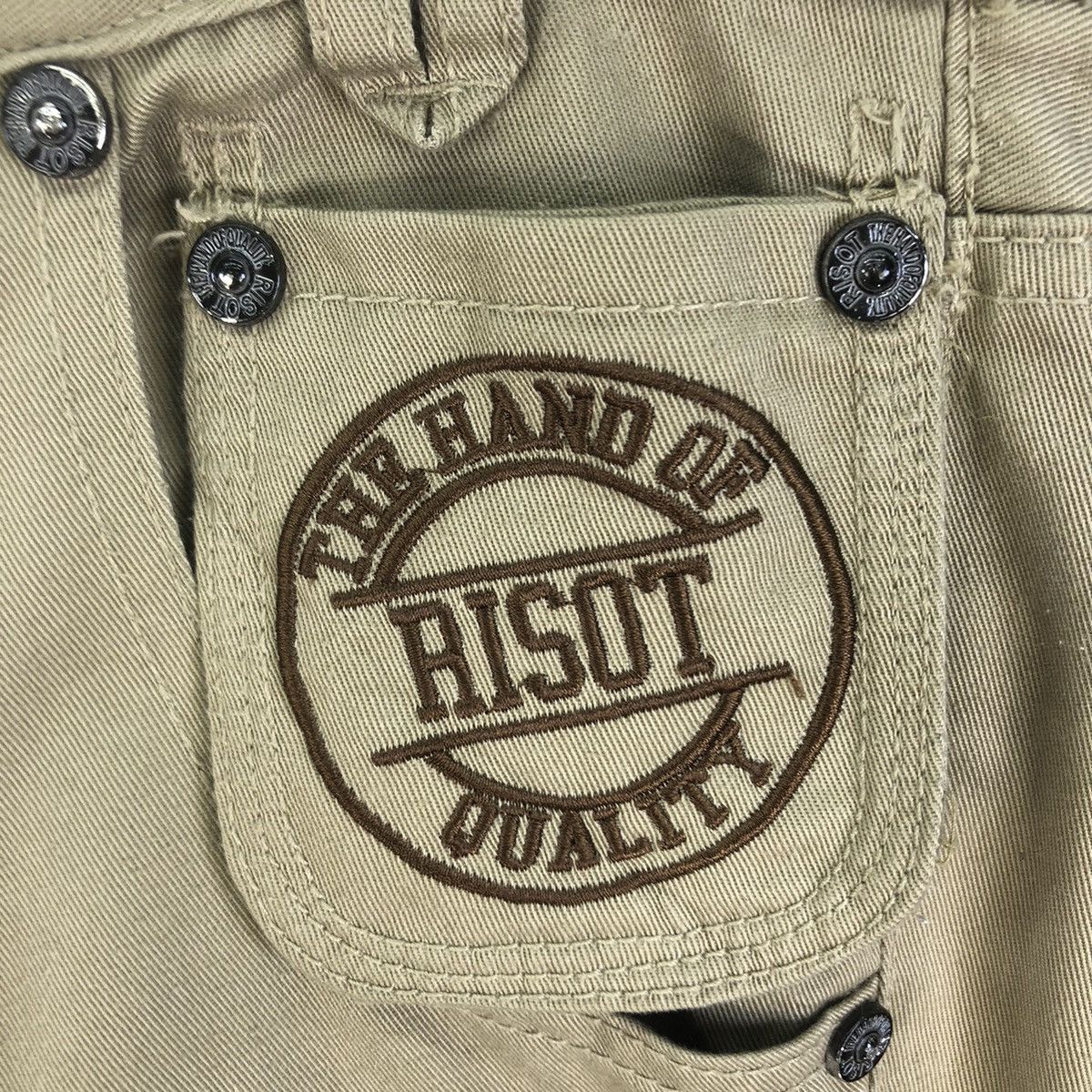 Japanese Brand Vintage 2000s Risot Rhinestone Low Rise Flare Bushpants Size 31" - 12 Thumbnail