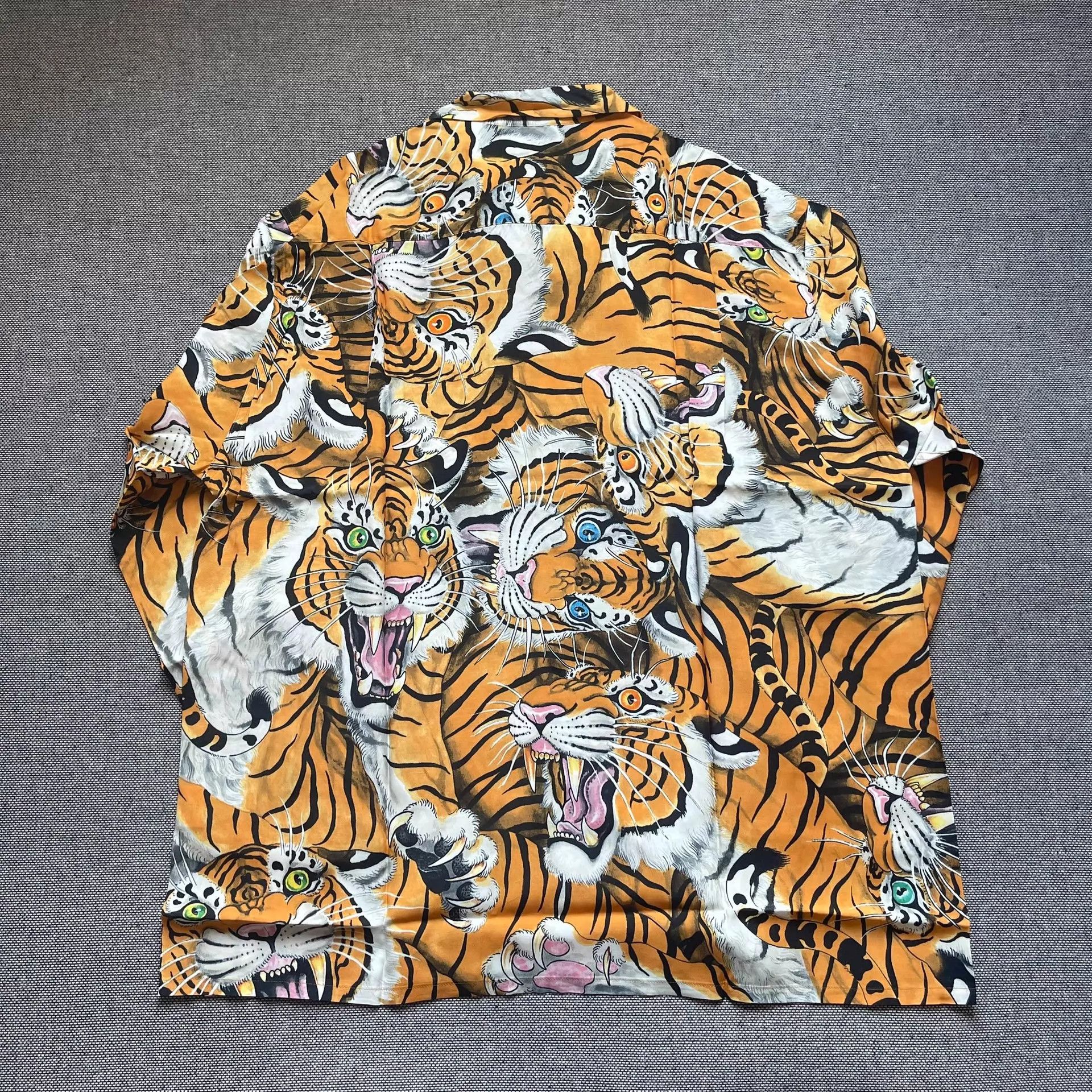 Wacko Maria Wacko Maria × Tim Lehi White Tiger Hawaiian Shirt M/L Size US M / EU 48-50 / 2 - 2 Thumbnail