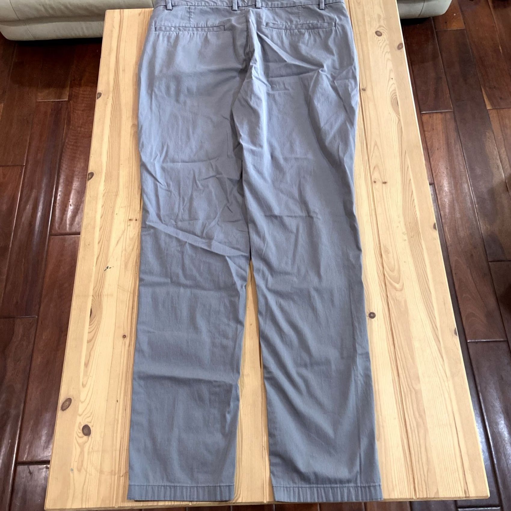 Vintage Birddogs Pants Mens 36x34 Gray Chino Five Pocket Casual Regular Inseam 33" Beltless? (Pattern: Solid) Size US 36 / EU 52 - 7 Thumbnail
