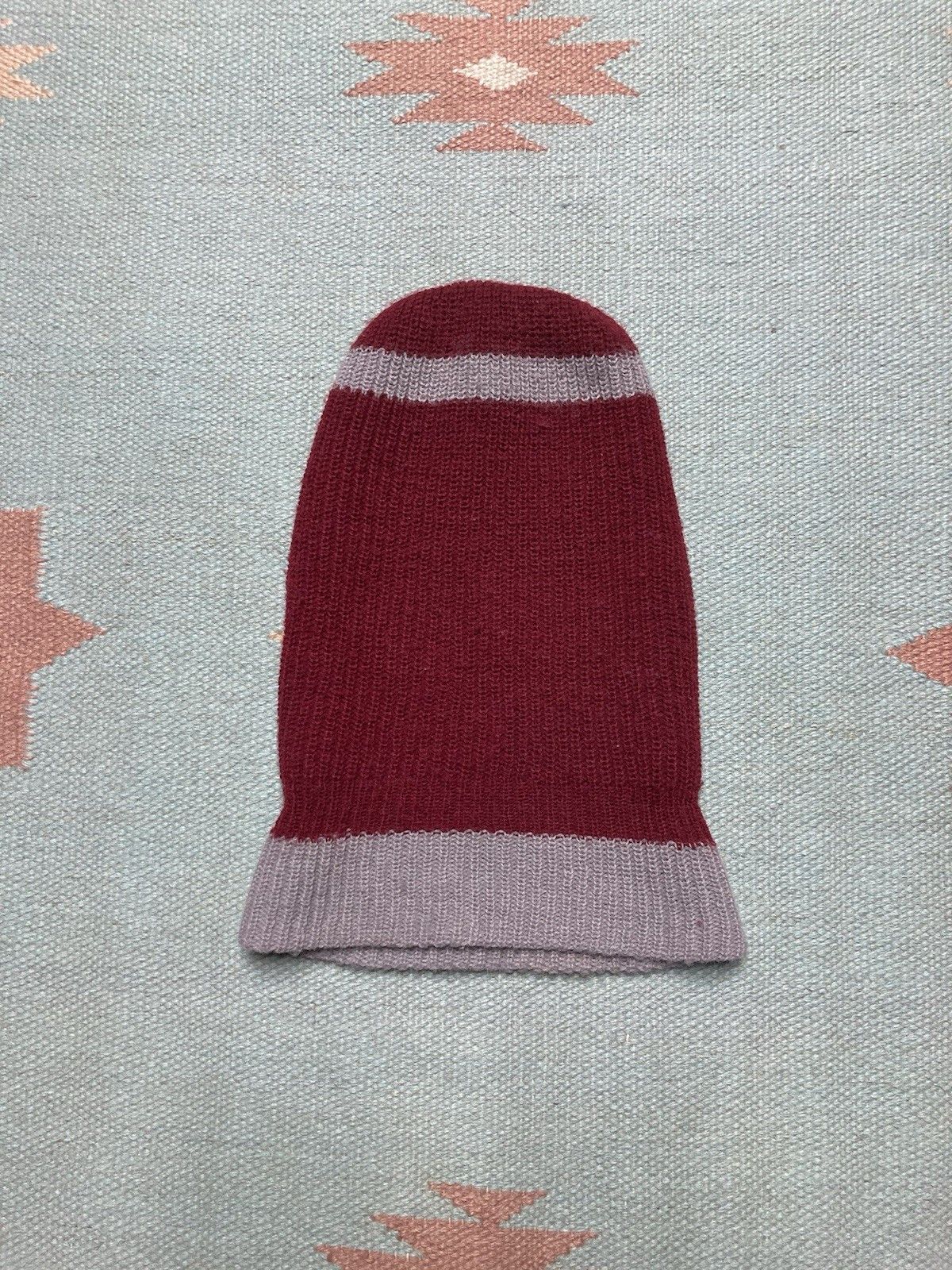 Vintage Ski Mask 3 Hole Robber Knit Balaclava Full Face Beanie 70s Size ONE SIZE - 3 Thumbnail