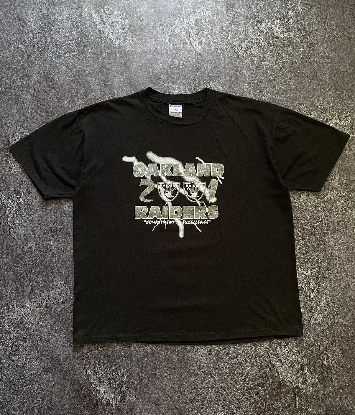 Vintage Oakland Raiders 2001 T-shirt Rap Tee