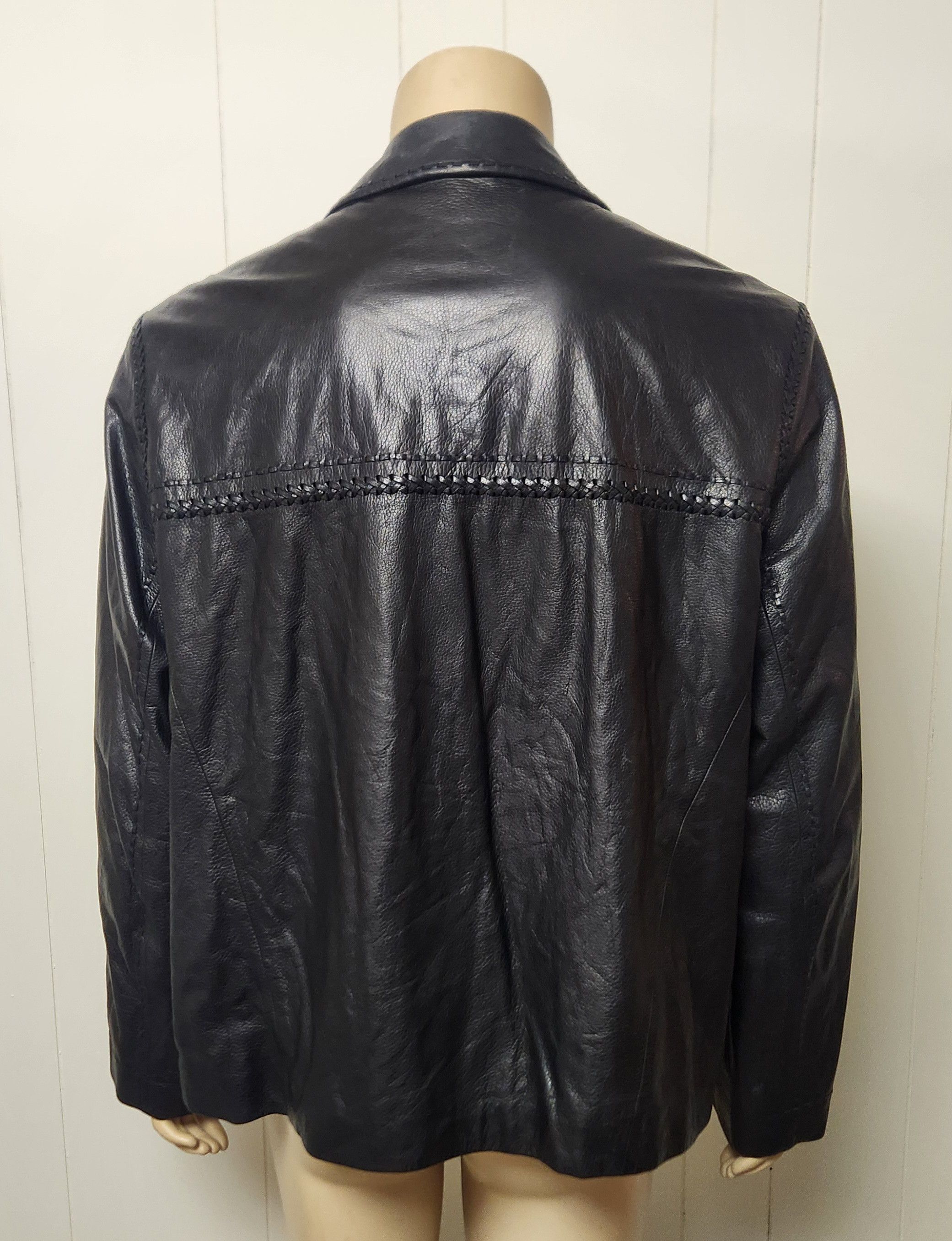 Cole Haan Cole Haan leather jacket L men's buttery black zip front Size US L / EU 52-54 / 3 - 9 Thumbnail