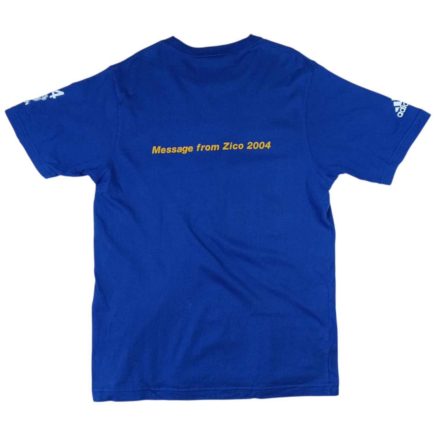 Adidas Vintage 2004 ADIDAS Japan Soccer T-Shirt Zico Brazil Jersey Size US L / EU 52-54 / 3 - 8 Thumbnail