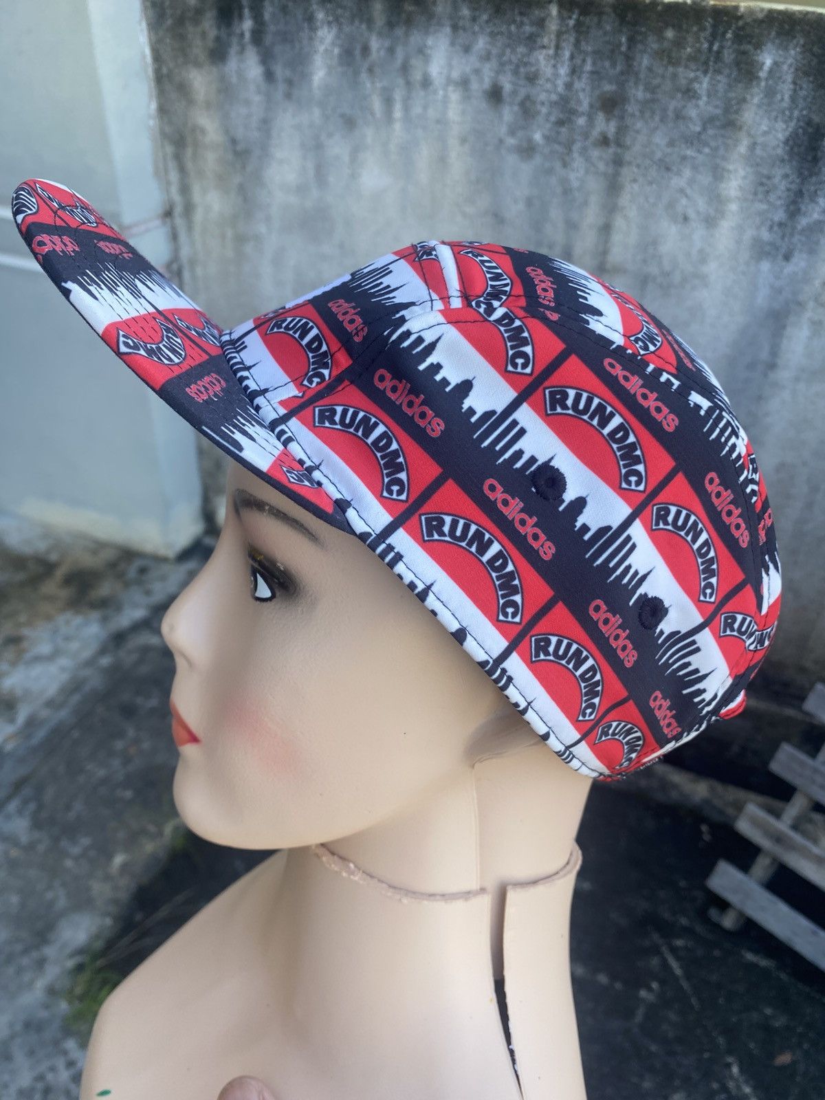 Adidas 🔥 Rare 🔥 Adidas Fullprint Run Dmc Hat Size ONE SIZE - 3 Thumbnail