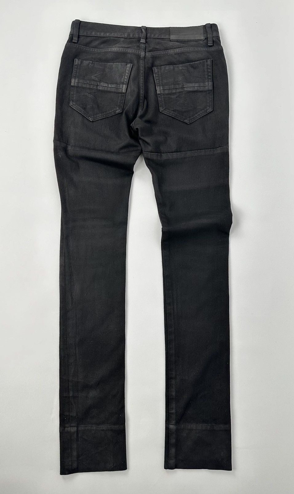 Julius Julius S/S11 Chaos Ontological Anarchism Knit Denim Waxed Size US 31 - 11 Thumbnail