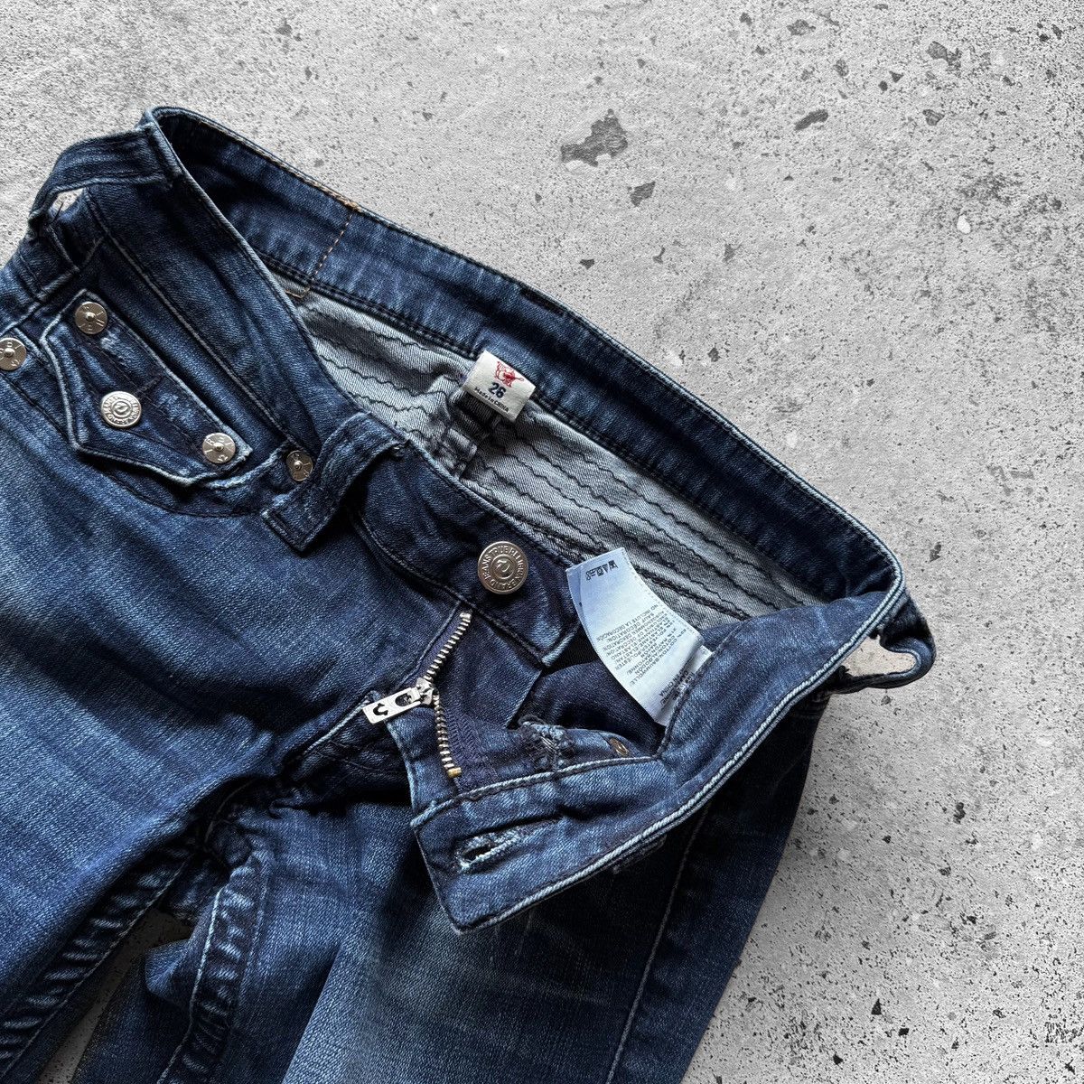 True Religion True Religion Womens Blue Moto Skinny Jeans Zip Closure Size 27" / US 4 / IT 40 - 5 Thumbnail