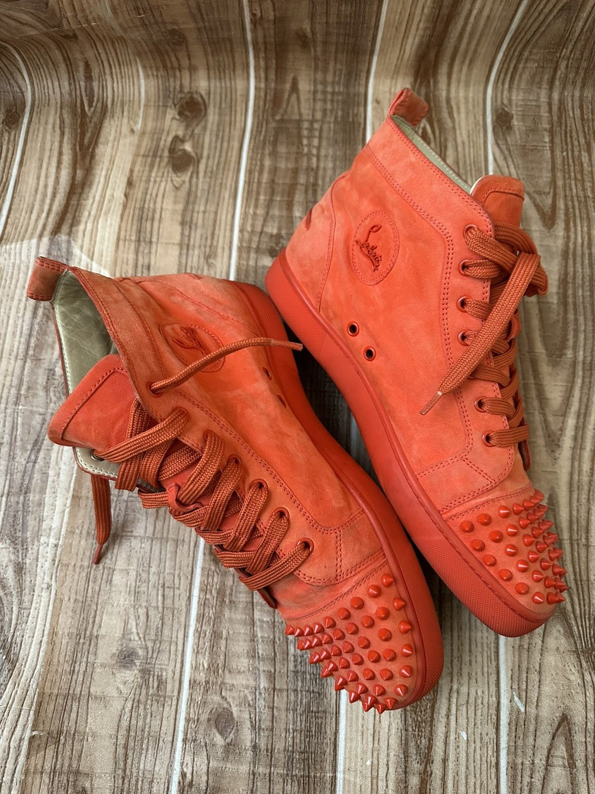Christian Louboutin Christian Louboutin Louis Spikes Red Bottoms Sneakers Size US 11 / EU 44 - 7 Thumbnail