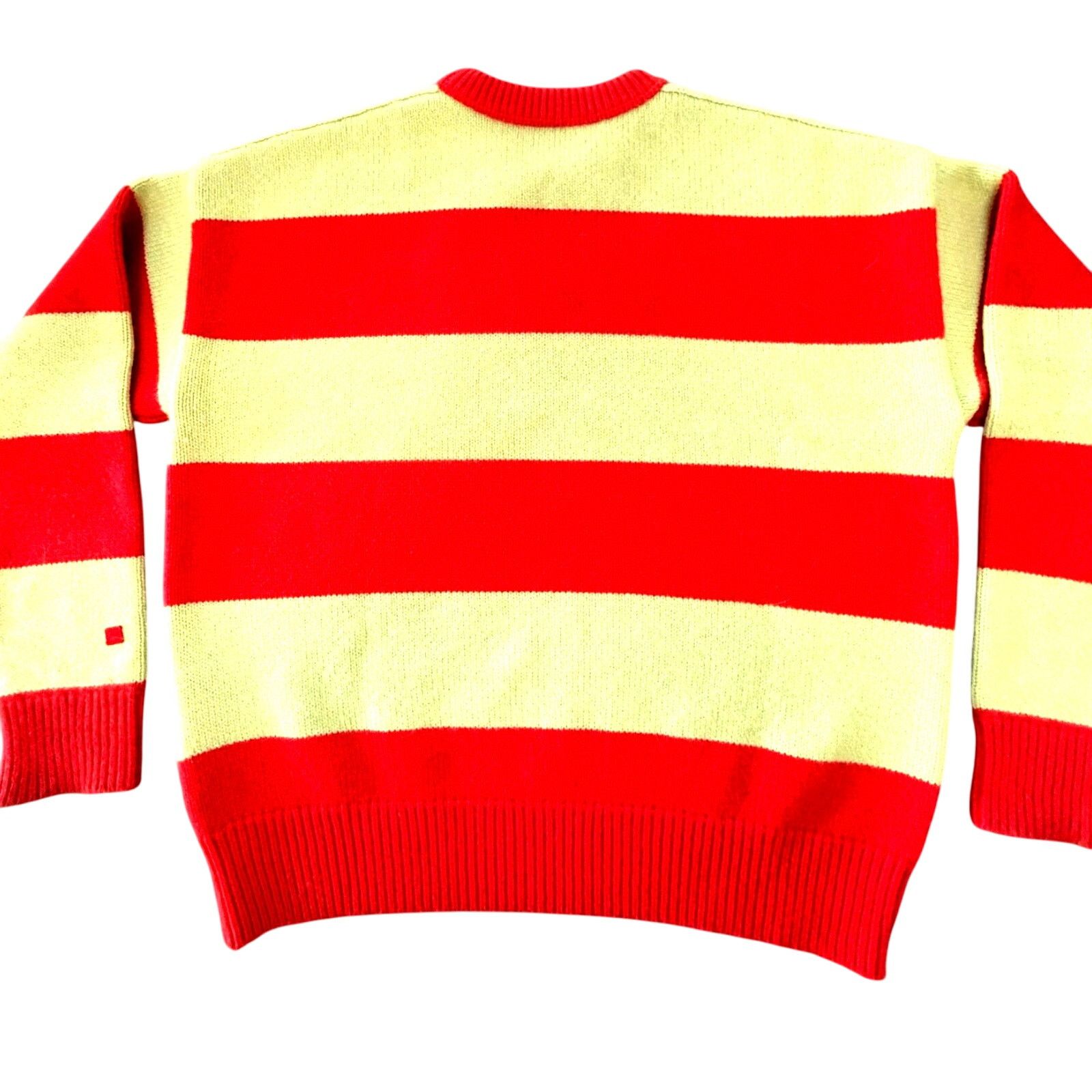 Acne Studios ACNE STUDIOS: Men's Wool Striped "Face" Sweater - XS Size US XS / EU 42 / 0 - 2 Thumbnail