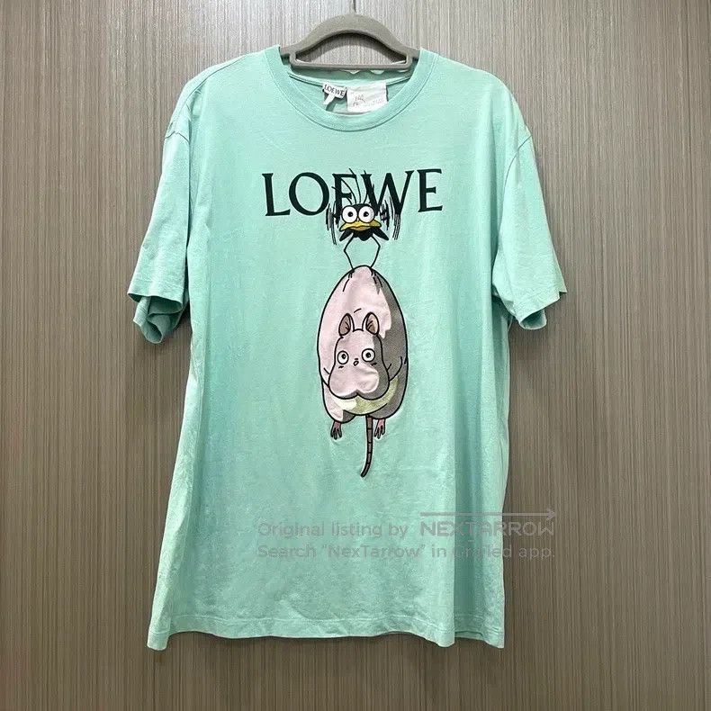 Loewe Loewe Cartoon Printed Cotton Short Sleeve T-Shirt Size M / US 6-8 / IT 42-44 - 1 Thumbnail