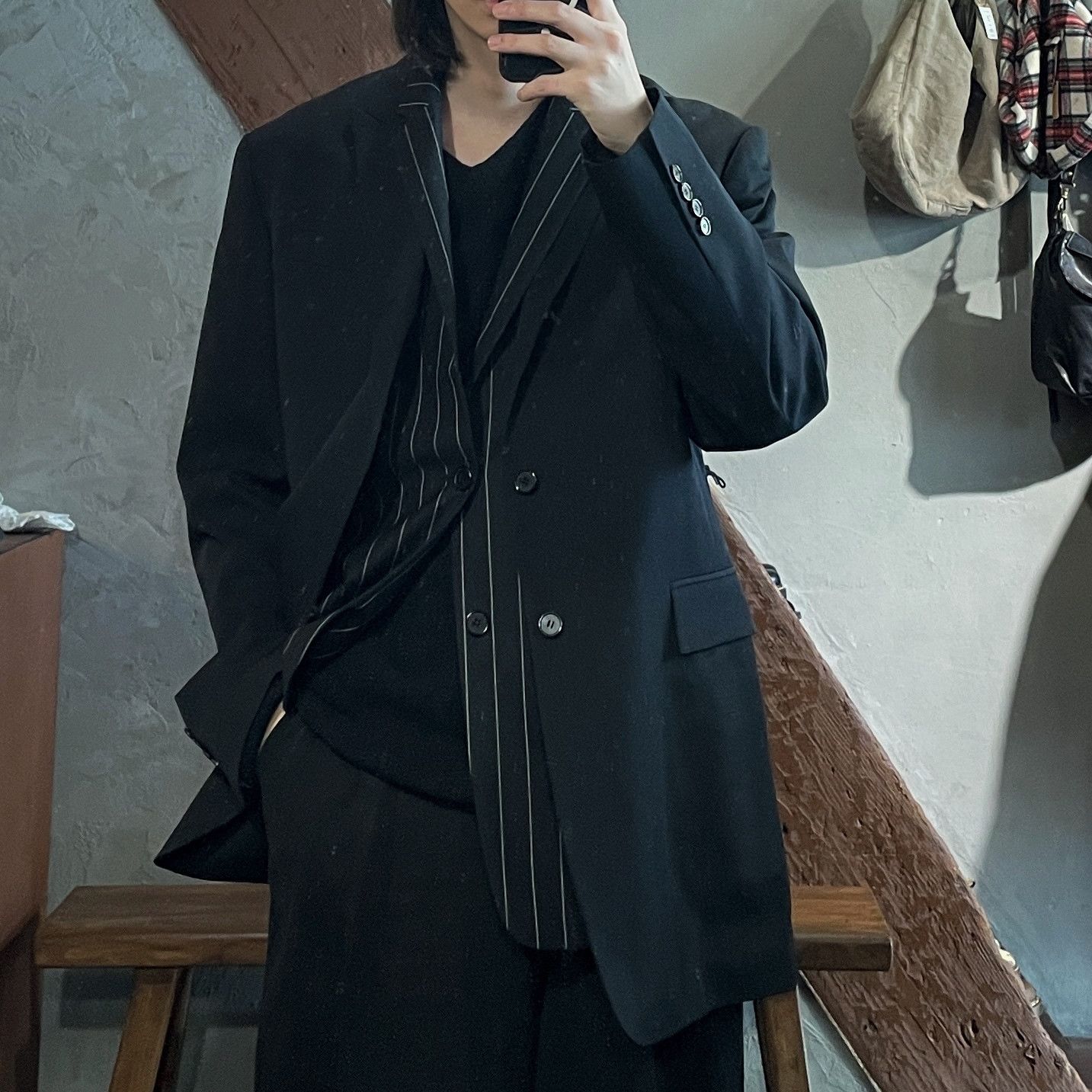 Juun.J Juun.J Layered Long-line Tailored Jacket Size 48L - 2 Thumbnail