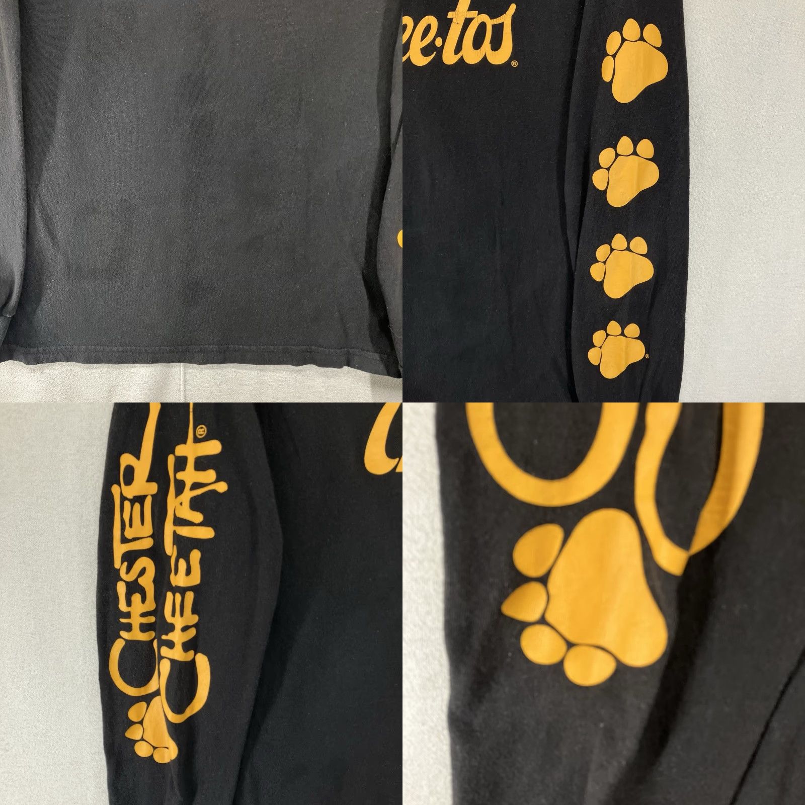 Vintage Cheetos Chester Cheetah Long Sleeve T-Shirt Women Size Small 34/36 Black Graphic 90s Size S / US 4 / IT 40 - 8 Thumbnail